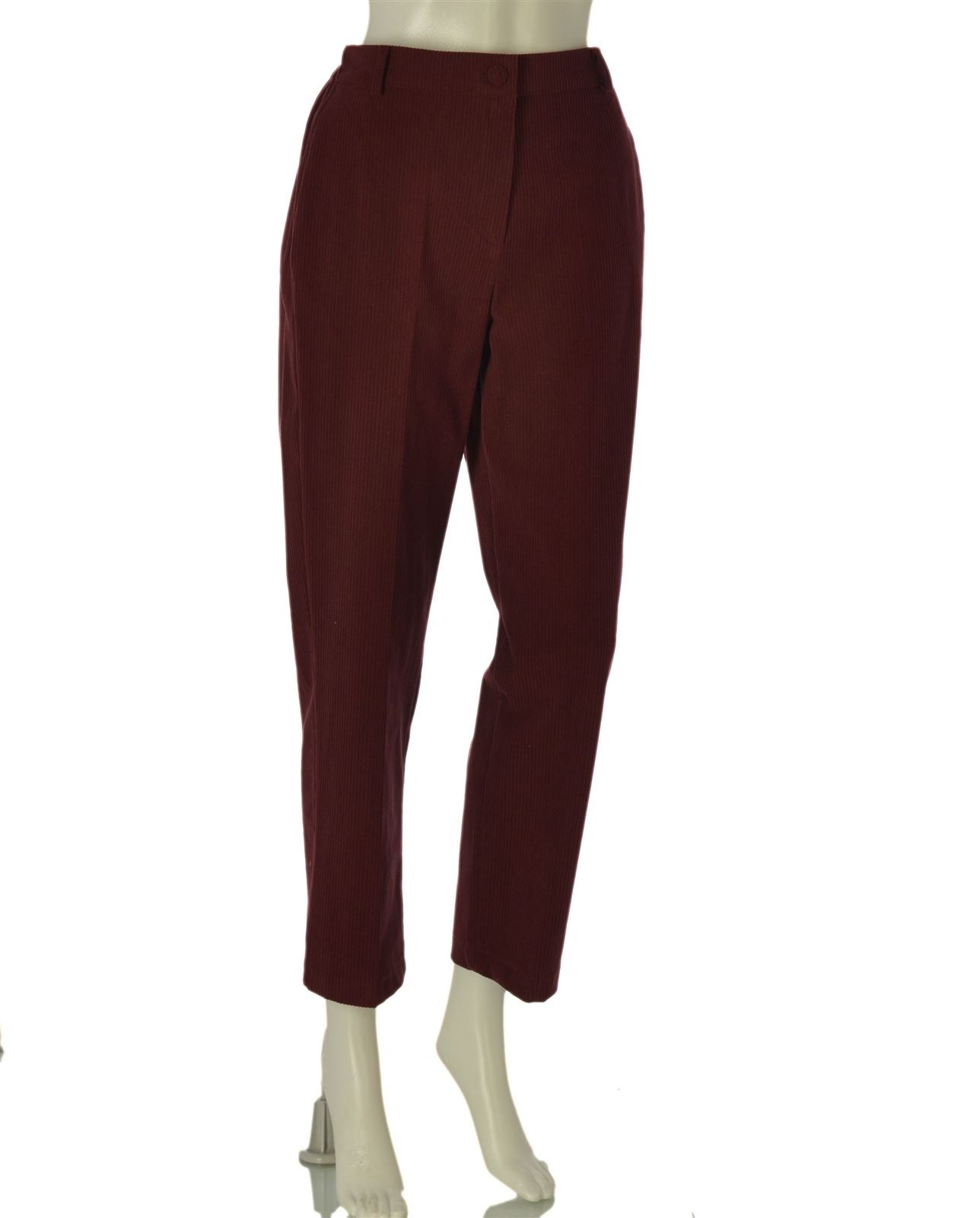 WOMEN’S TROUSERS GRIFFAI VELVET ELASTIC BUTTON ZIPPER LOOPS ART. 5987