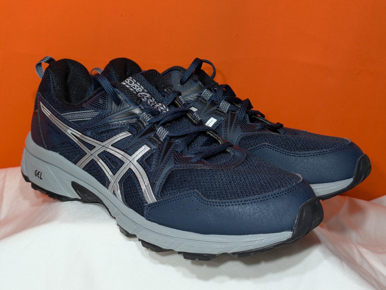 Asics Men’s GEL-Venture 8 Trail Running Sneaker – Blue Size 11