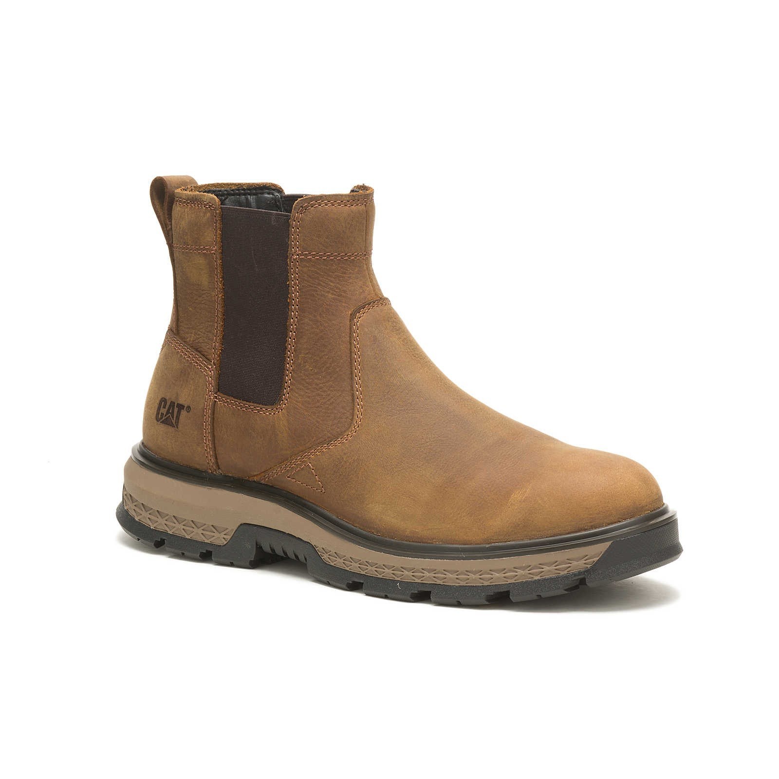 Men’s CAT Exposition Chelsea Pull On SOFT TOE Boot P51060 Pyramid Brown