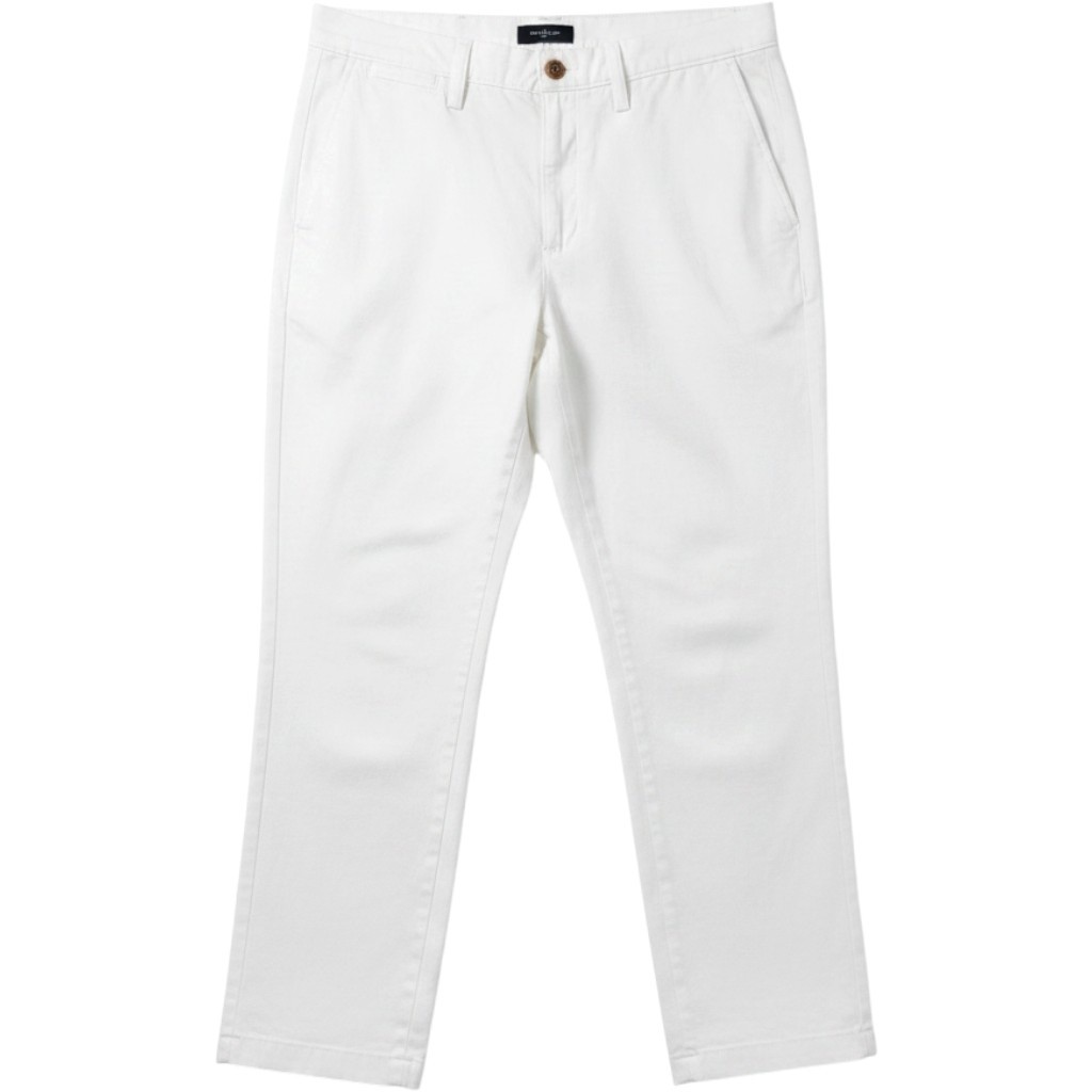 Club Room Mens White Chino Pants 34W 30L Stretch Cotton Blend Casual Trousers