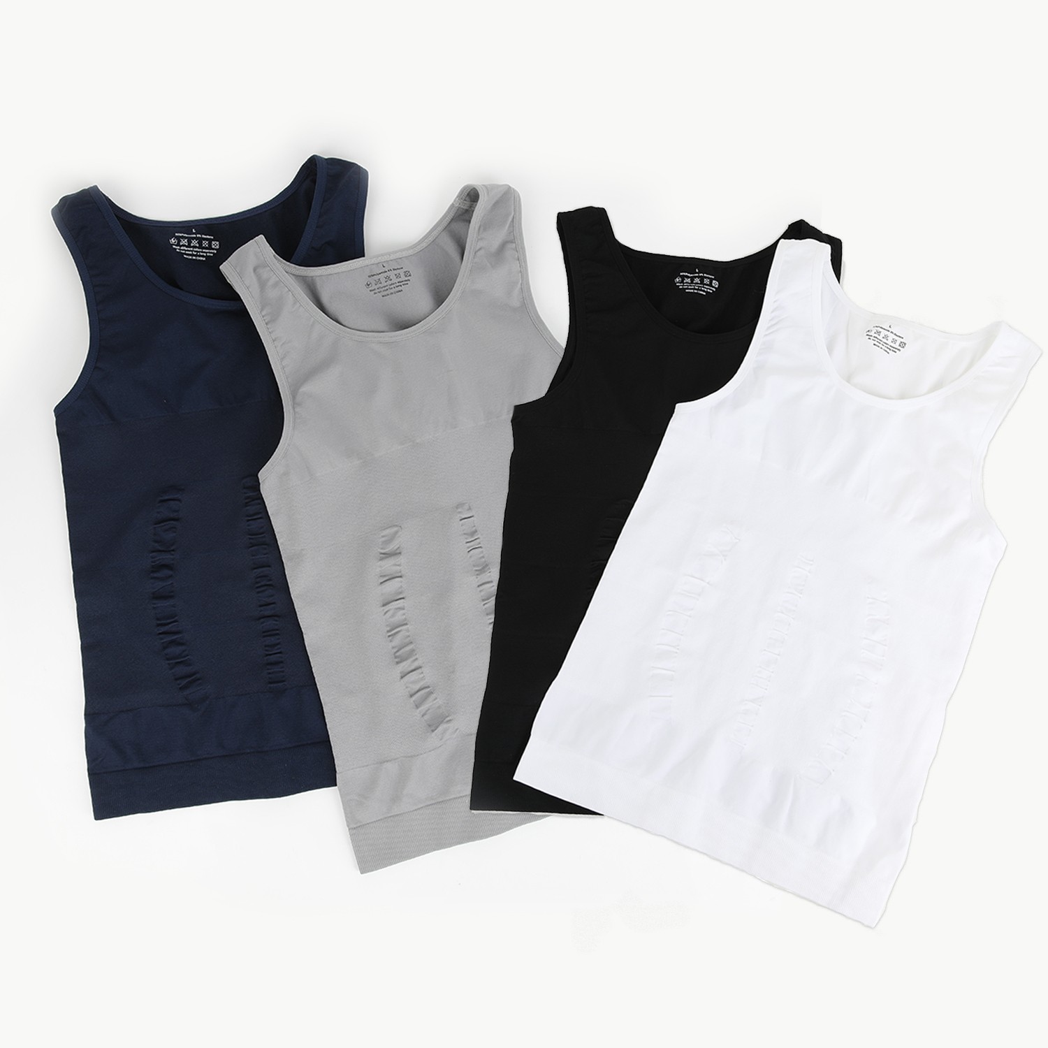US Men Slimming Body Shaper Belly Chest Compression Vest Girdle Tank Top T-Shirt