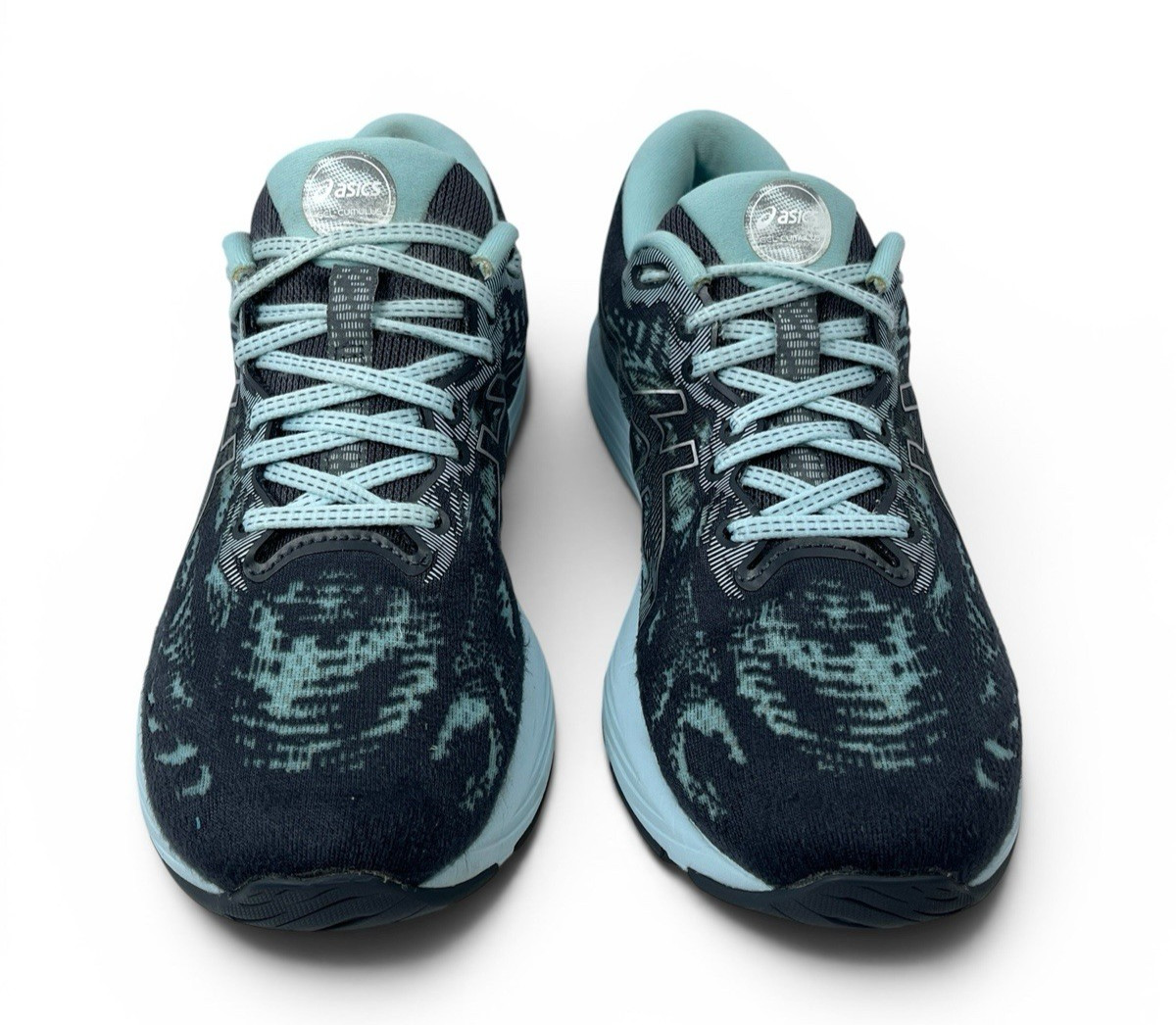 ASICS Gel Cumulus 23 Gray & Teal Sneakers Running Shoes Women Size 9.5
