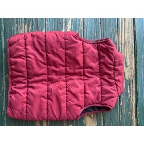 Timberland Kids Burgundy Red Quilted Puffer Vest Size 4T Zip Up Outerwear