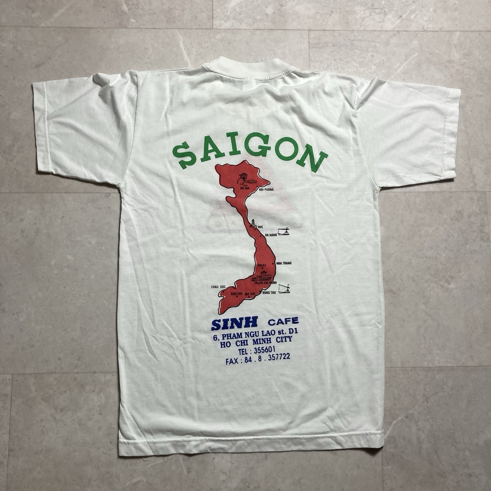 vintage sinh cafe saigon vietnam tee size medium