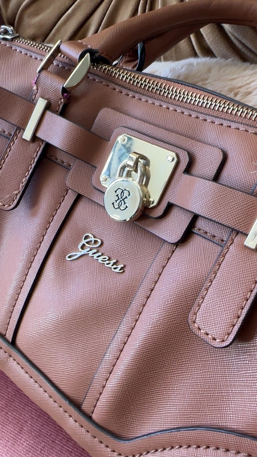 Brown GUESS vintage Y2K handbag