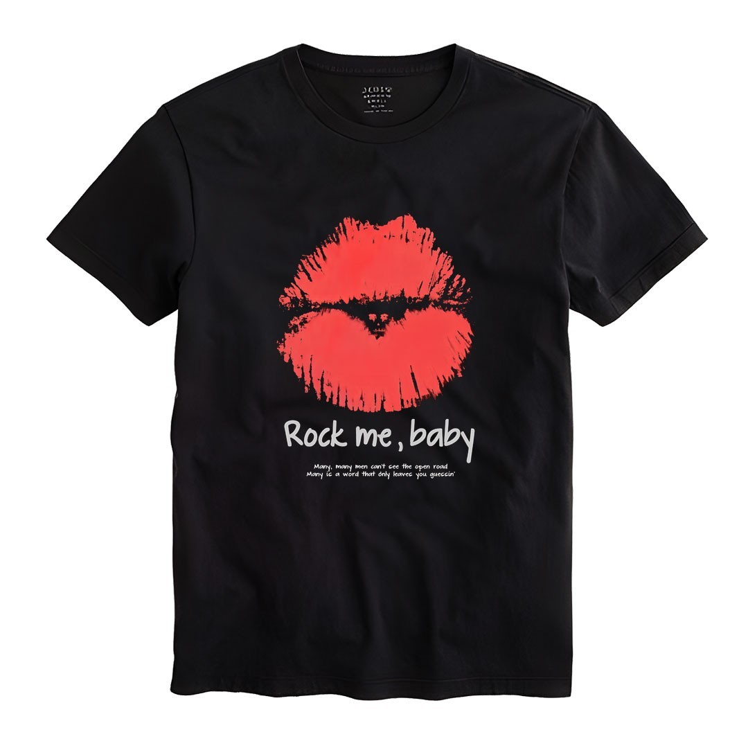 Rock me Baby Graphic T Shirt Cotton Unisex Tee Size S-2XL Fast Ship USA