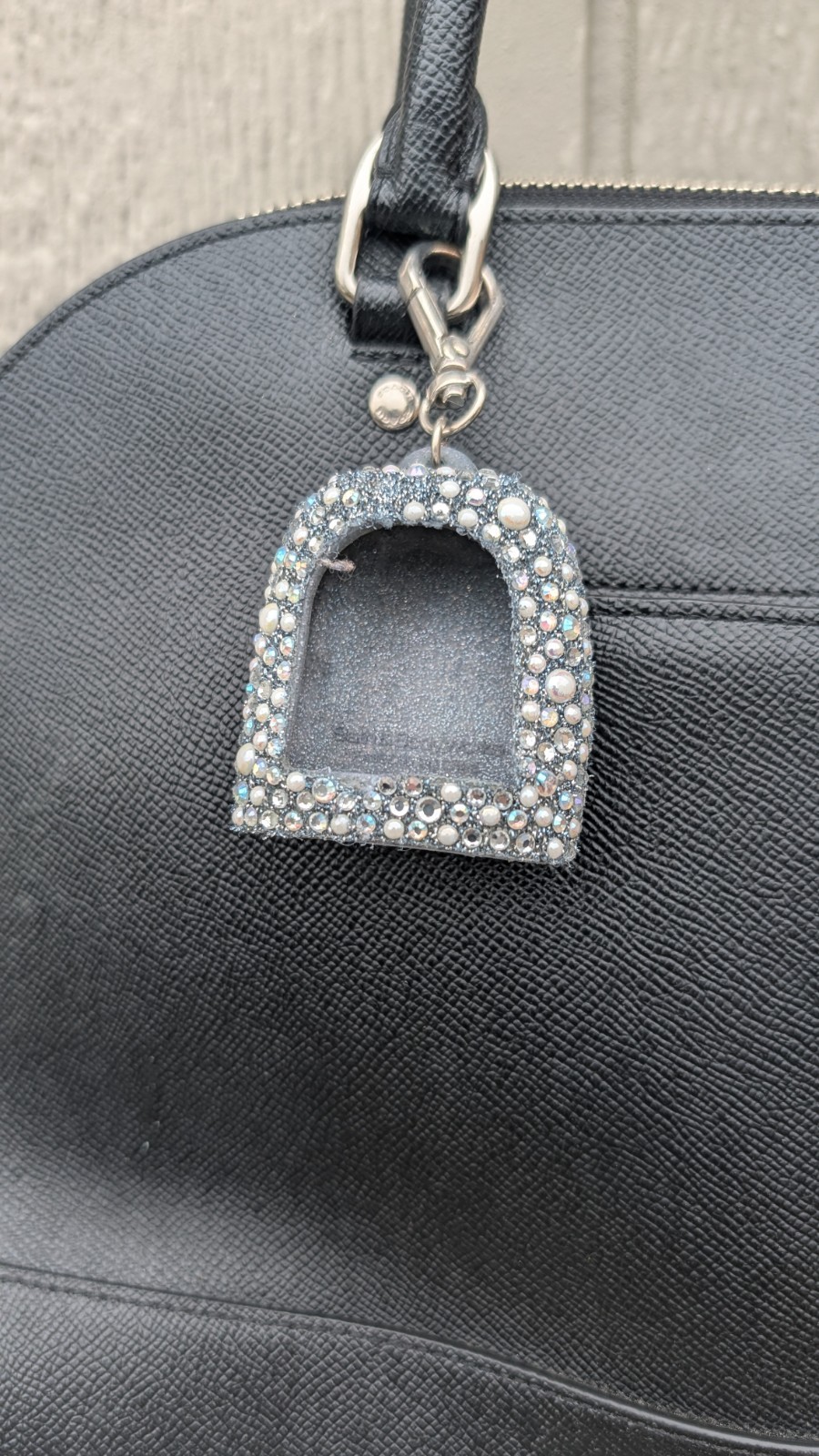 COACH SIERRA SATCHEL WITH STARDUST STUDS F22300 Black