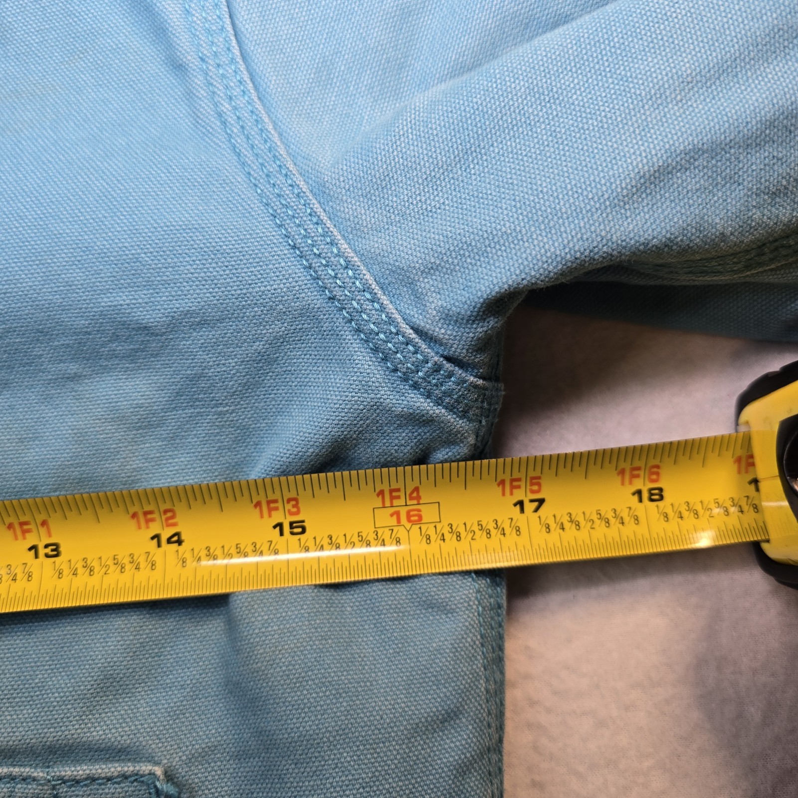 Carhartt Kids S 7/8 Sherpa Lined Sierra Jacket Blue Jul 2020 CP9564 Distressed