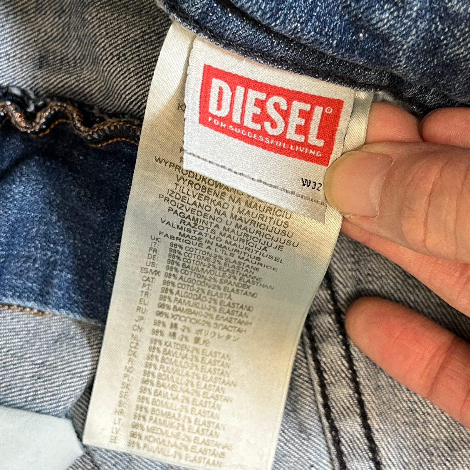 Diesel Thommer-R Slim Fit Stretch Jeans – Men’s Size 32*31 – Blue