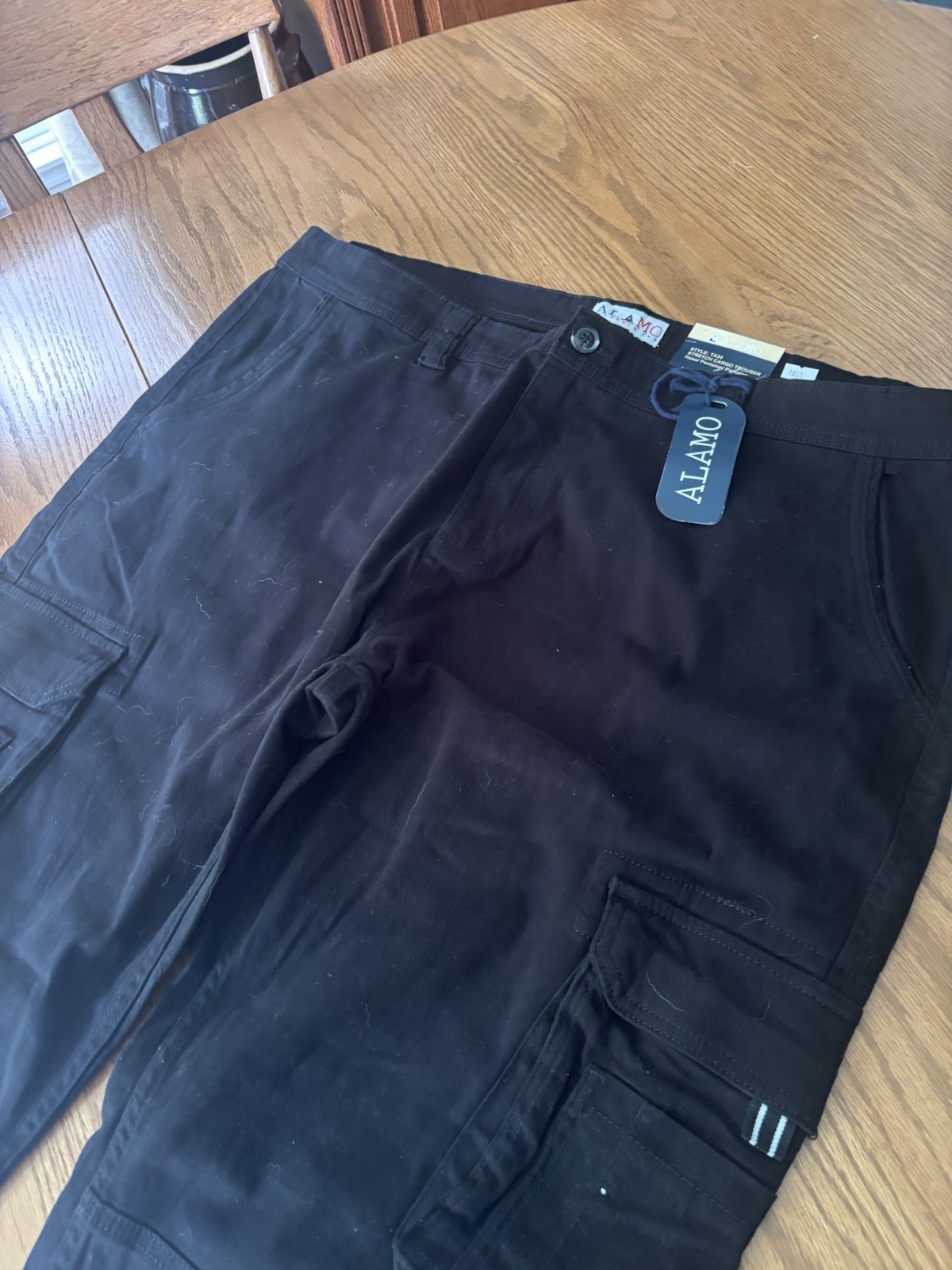 Alamo Casual Cargo Pants Men – Stretchable and Comfortable NWT 42W/30L
