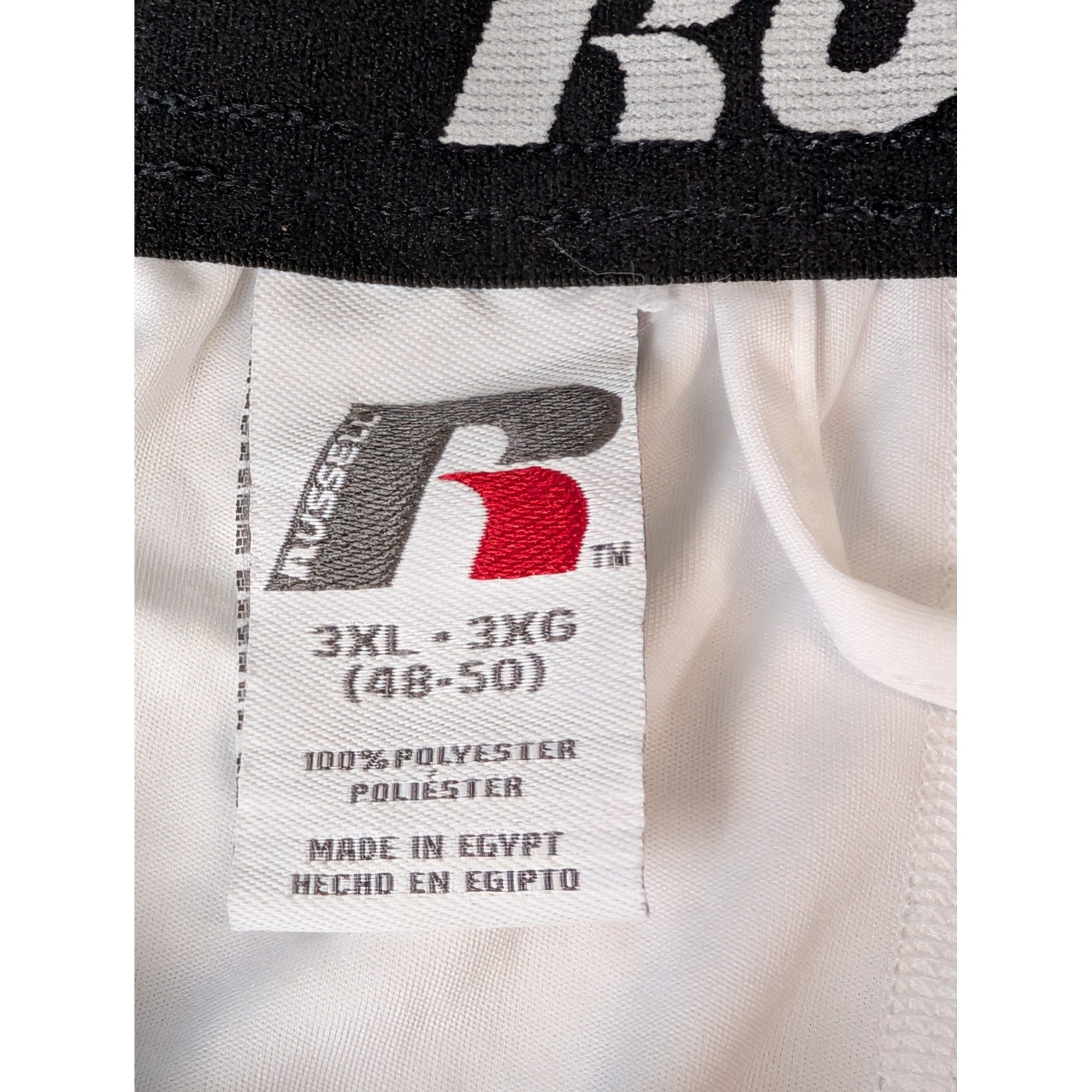 Russell Dri-Power 360 Mens Interlock Shorts White Grey 3XL RS14102HB NEW