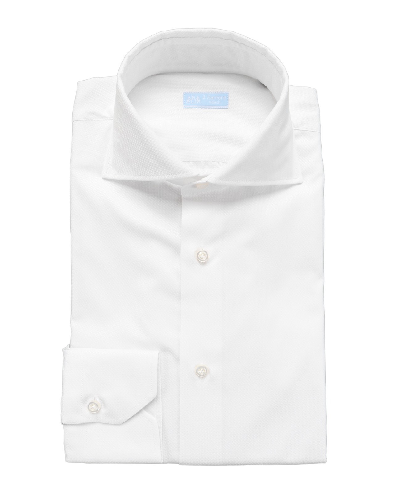 NWT IL SARTORE NAPOLI by VINCENZO DI RUGGIERO SHIRT white cotton 42 16 1/2