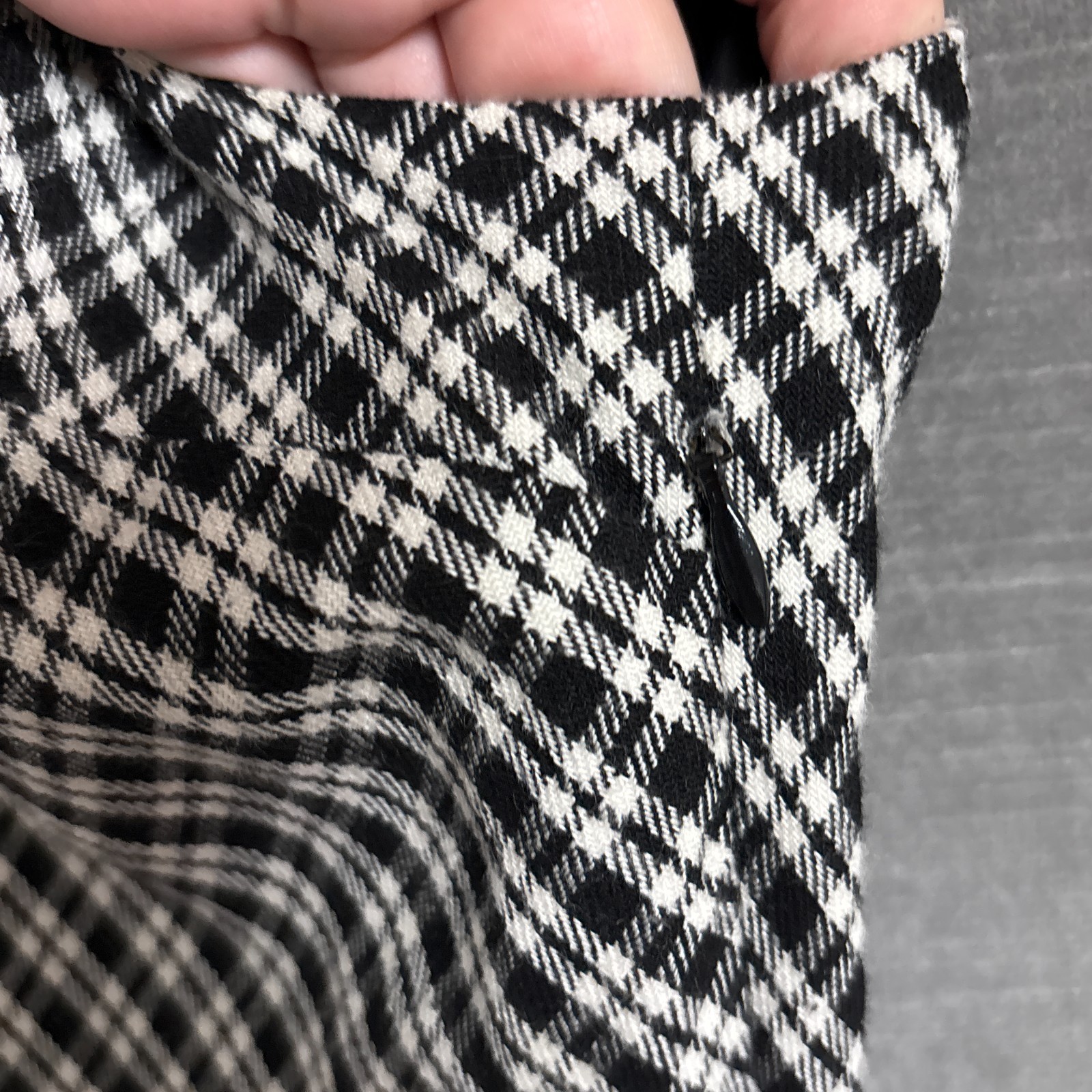 Vintage Talbots Dress 8 Black Plaid Sheath Wool 90s y2k Preppy Academia USA Made