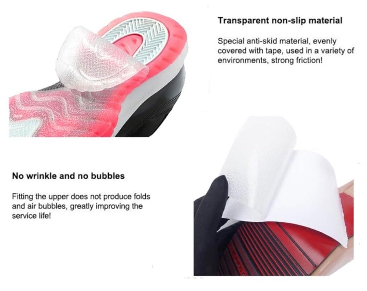 Sneaker Sole Protectors Pack Of 5 – 15″ X 6″ Sheets – ANY Brand or Size Up to 14