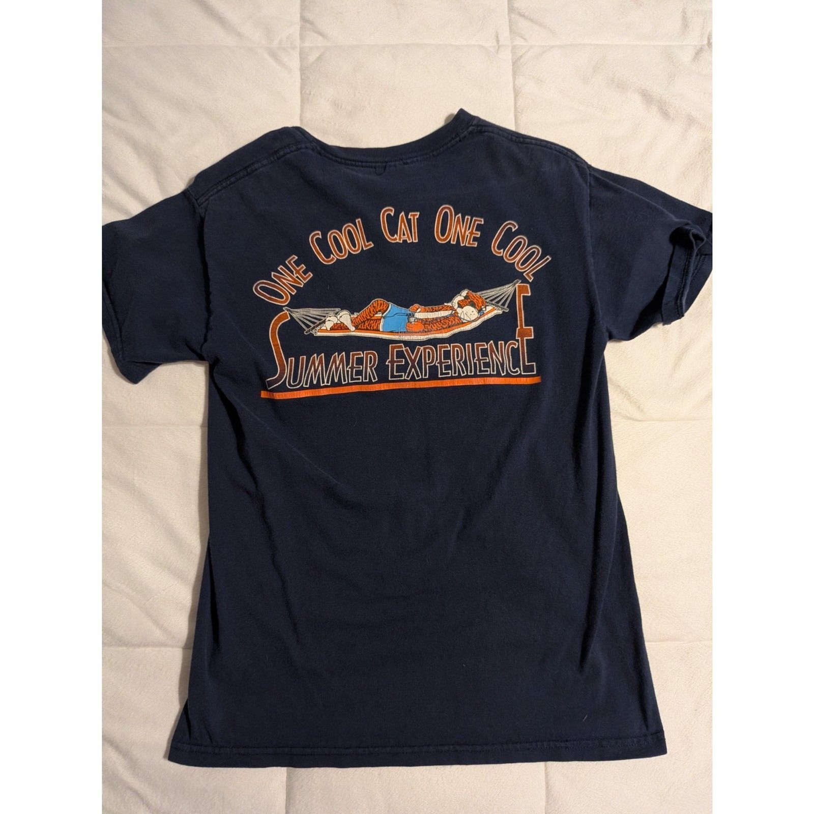 Auburn University Summer Experience Navy Blue Graphic T-Shirt Medium