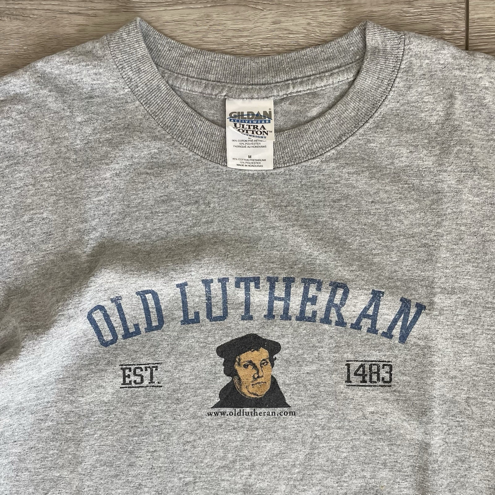 Vintage Old Luthern Martin Luther Christian Jesus T Shirt Men’s Medium