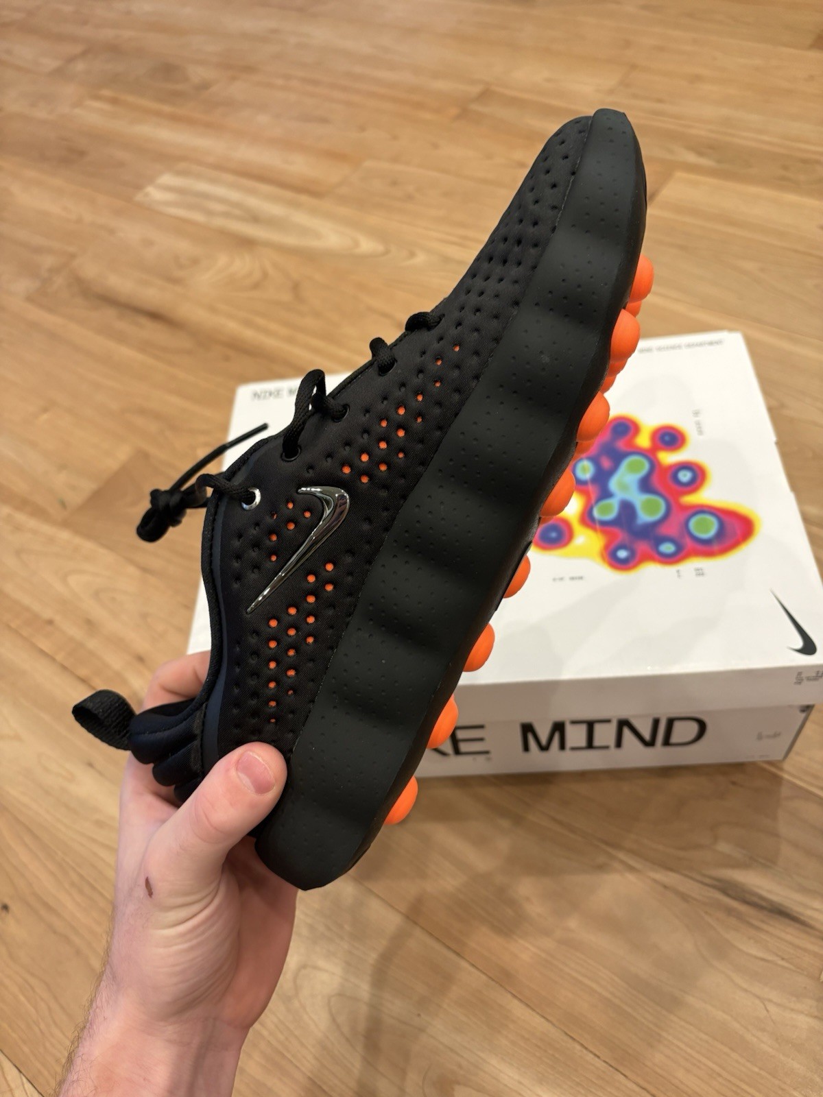 Nike Mind 002 Black Hyper Crimson Men’s Size 13 *New In Hand* Ships ASAP