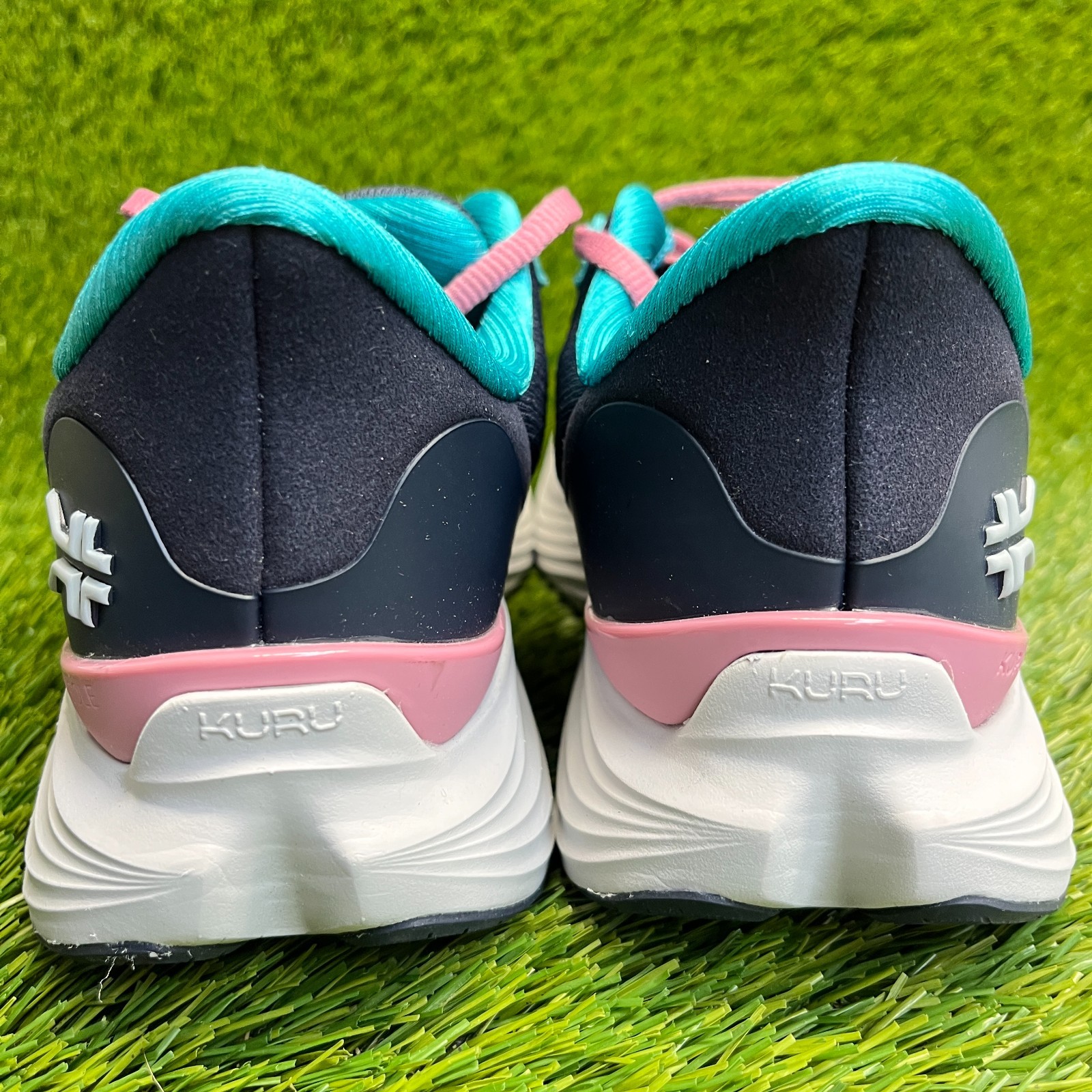 Kuru Atom 2 Womens Size 7.5 Blue White Athletic Running Walking Shoes Sneakers