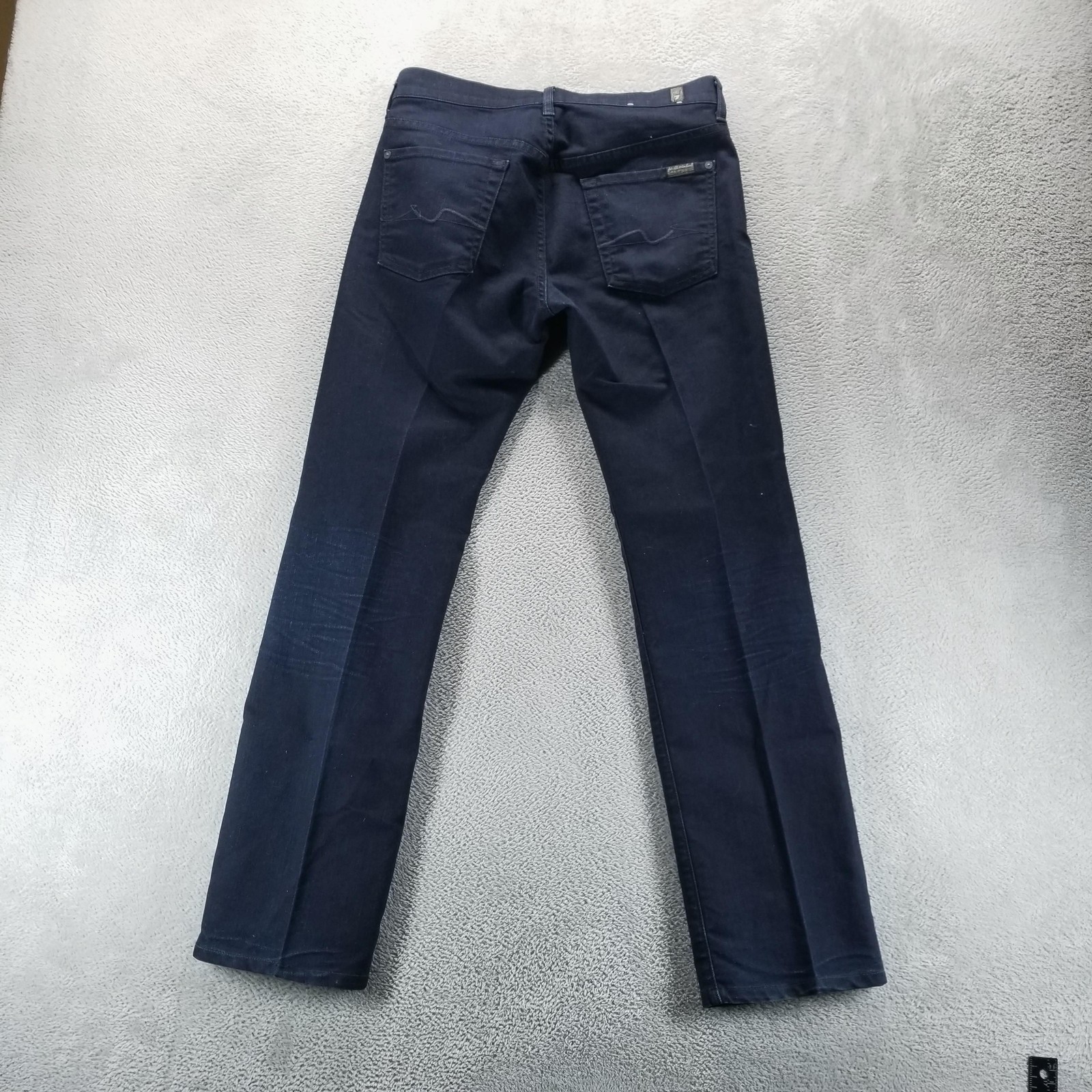 7 For All Mankind Jeans Mens 30×30 Blue Standard Regular Straight Button Fly