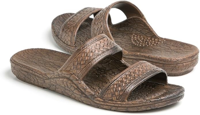 Pali Hawaii Unisex Adult Classic Jandal Sandal, Dark Brown, 11 Women/10 Men, New