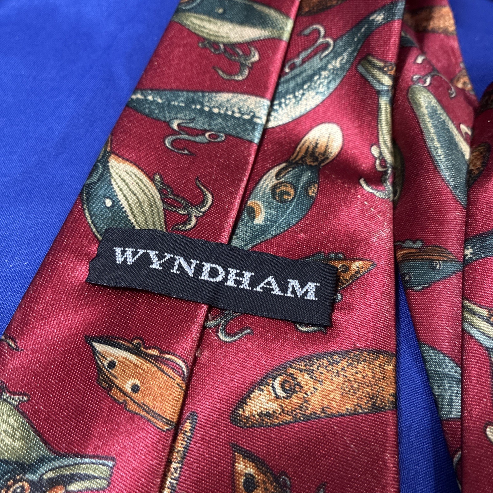 5 Novelty Neck Ties: Harley, Hot Rods, Knob Creek Bourbon, Fishing Lure, Birch