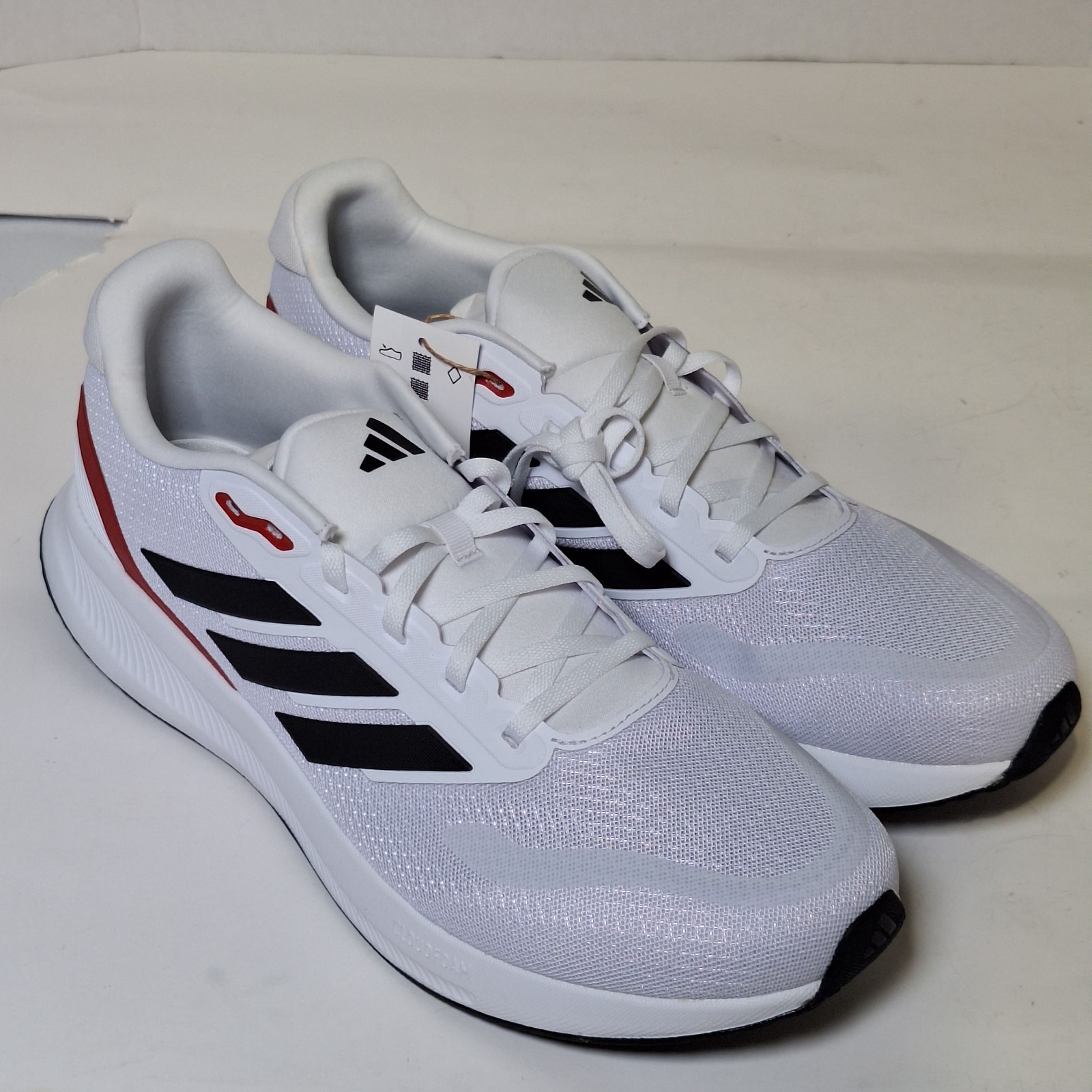 Adidas Runfalcon 5 Men’s Cloudfoam Running Shoes White/Black/Scarlet Size 12