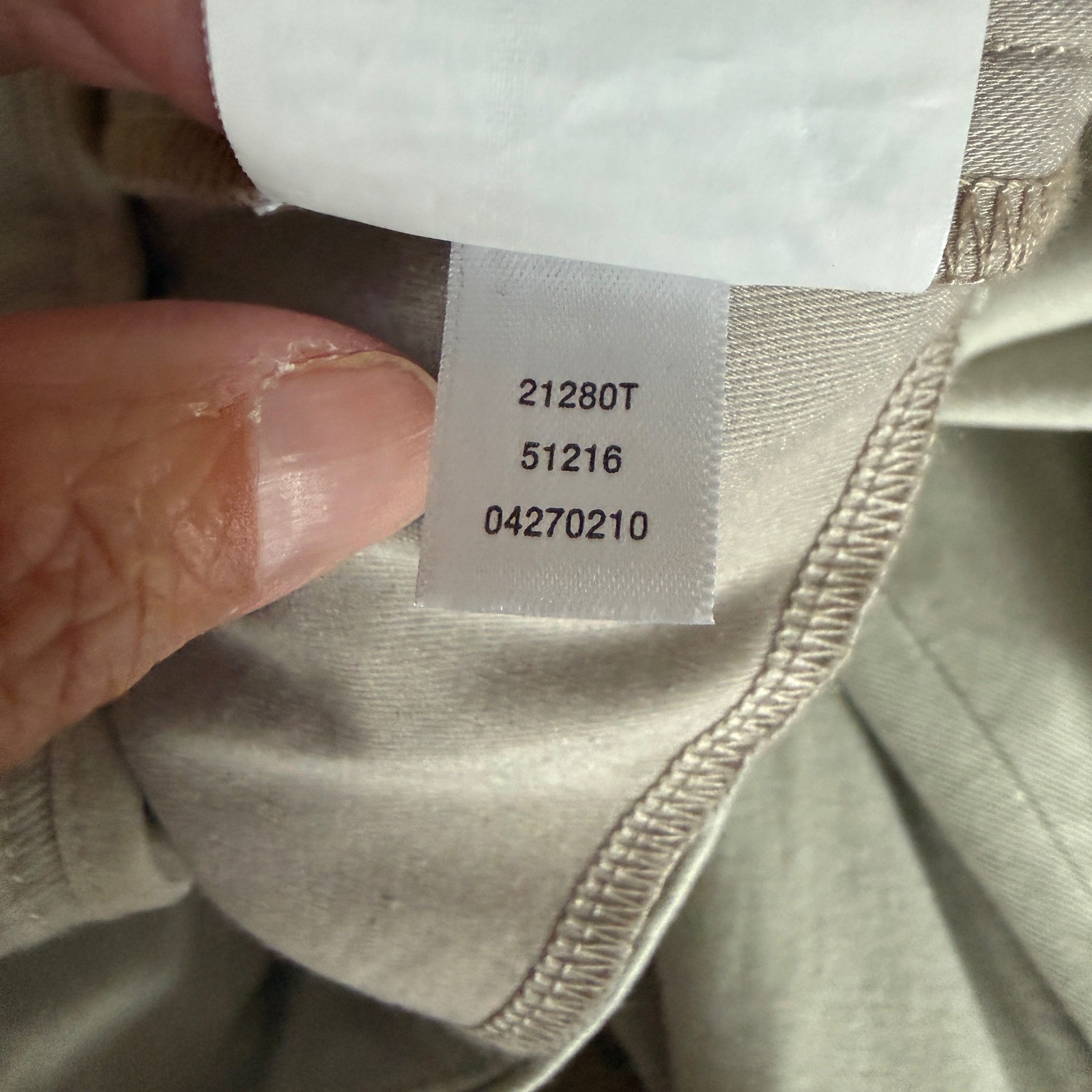 Spanx Stretch Twill Slim Straight Leg Pants Khaki Tan Beige 2X Tall 2T