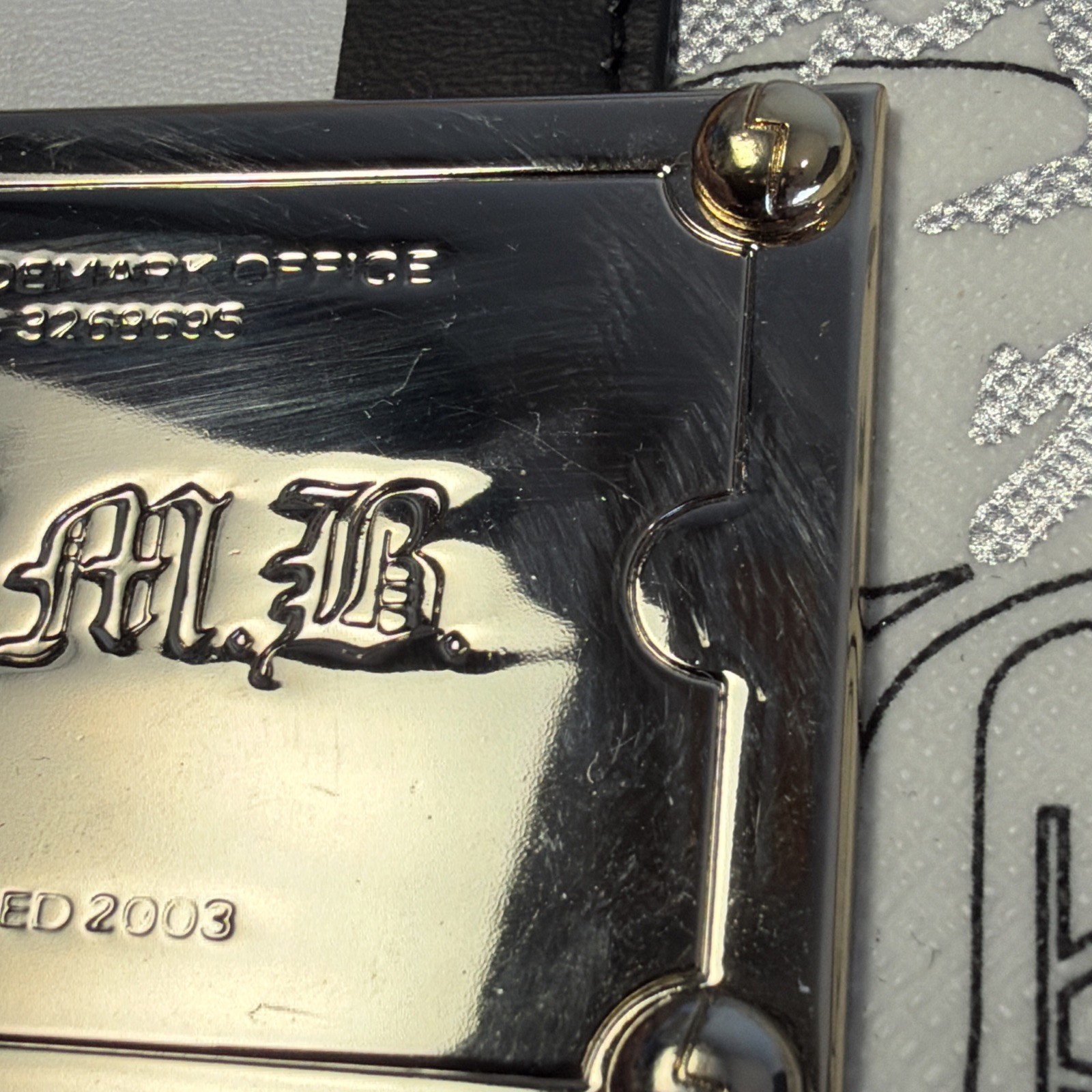 L.A.M.B Gwen Stefani Alchemy Key Chain Wallet Black And White Very Nice