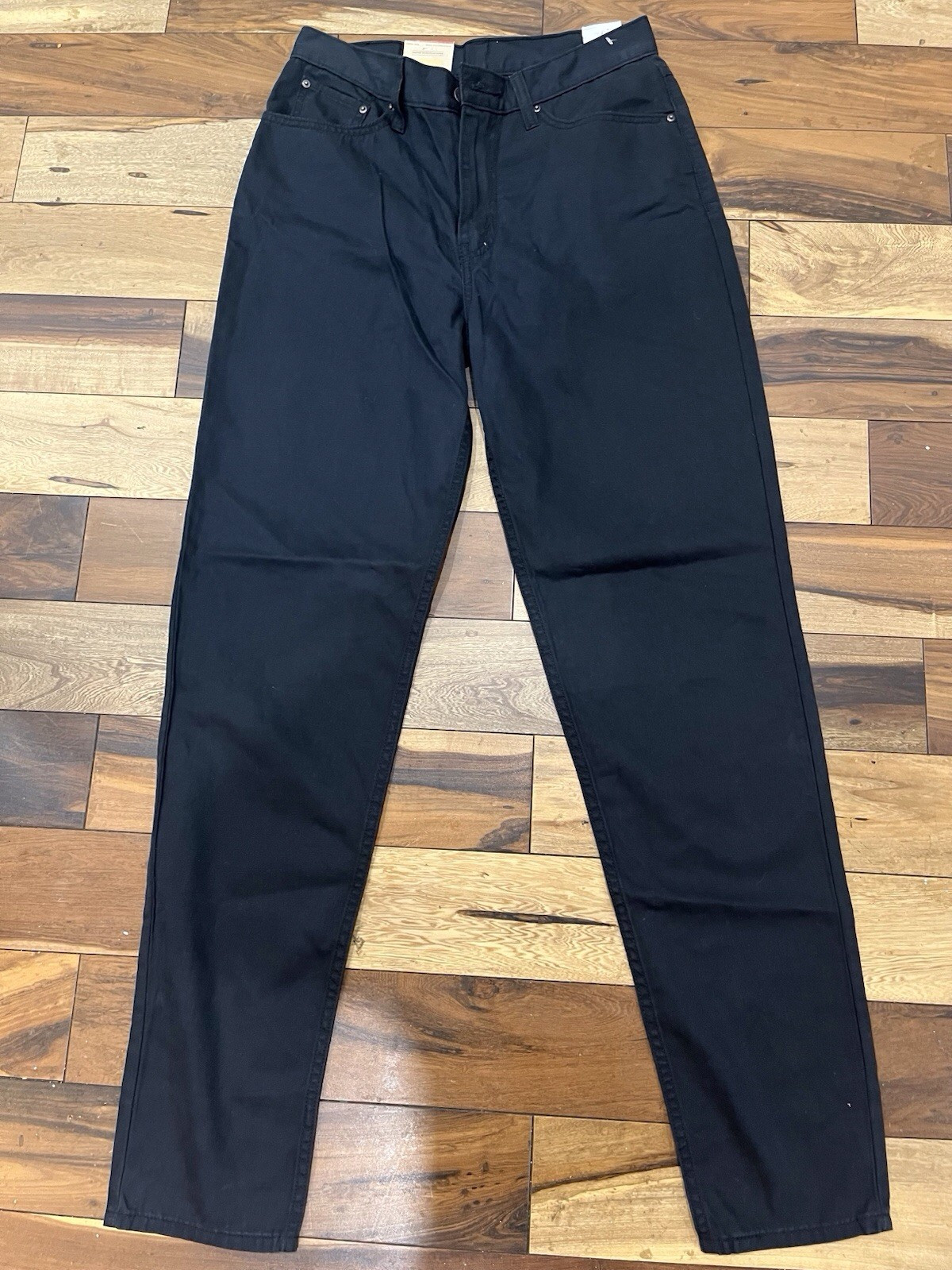 Levi’s high waisted mom jeans black cotton hemp blend NWT 28×32