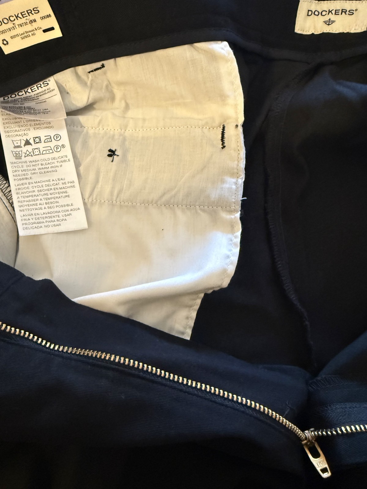 Dockers Men’s Classic Fit Easy Khaki Pants Big & Tall Black 48 W x 29 NWT