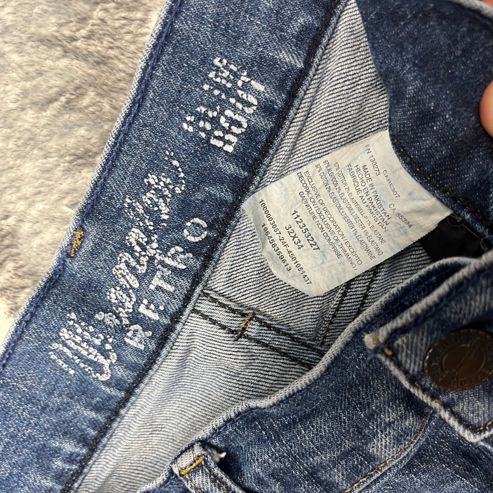 Wrangler Retro Slim Boot Jeans Mens 32×34 Medium Wash Blue Denim 112353227