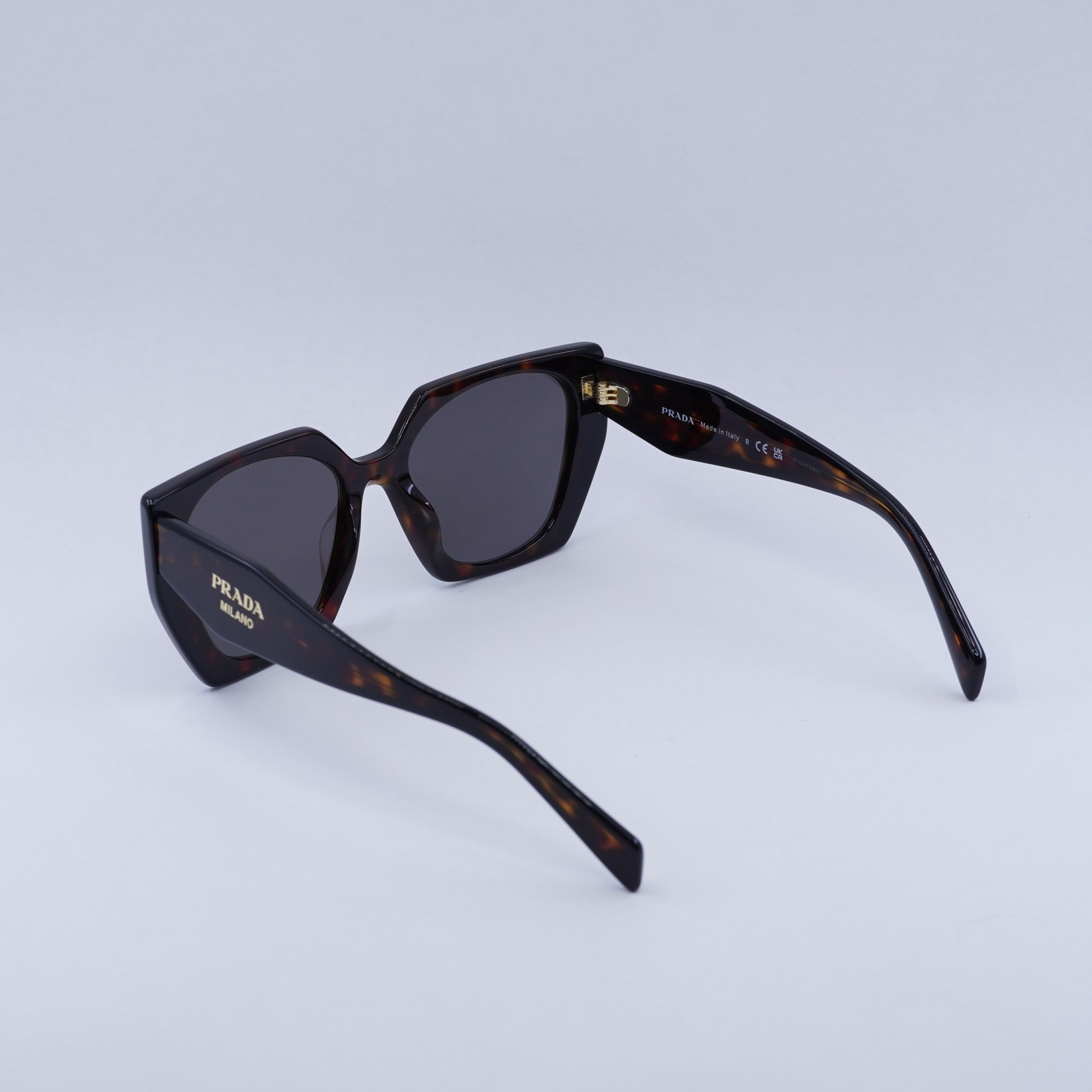 PRADA PR15WS 24B40L Dark Havana/Black/Dark Grey 54-19-140 Sunglasses New Auth…