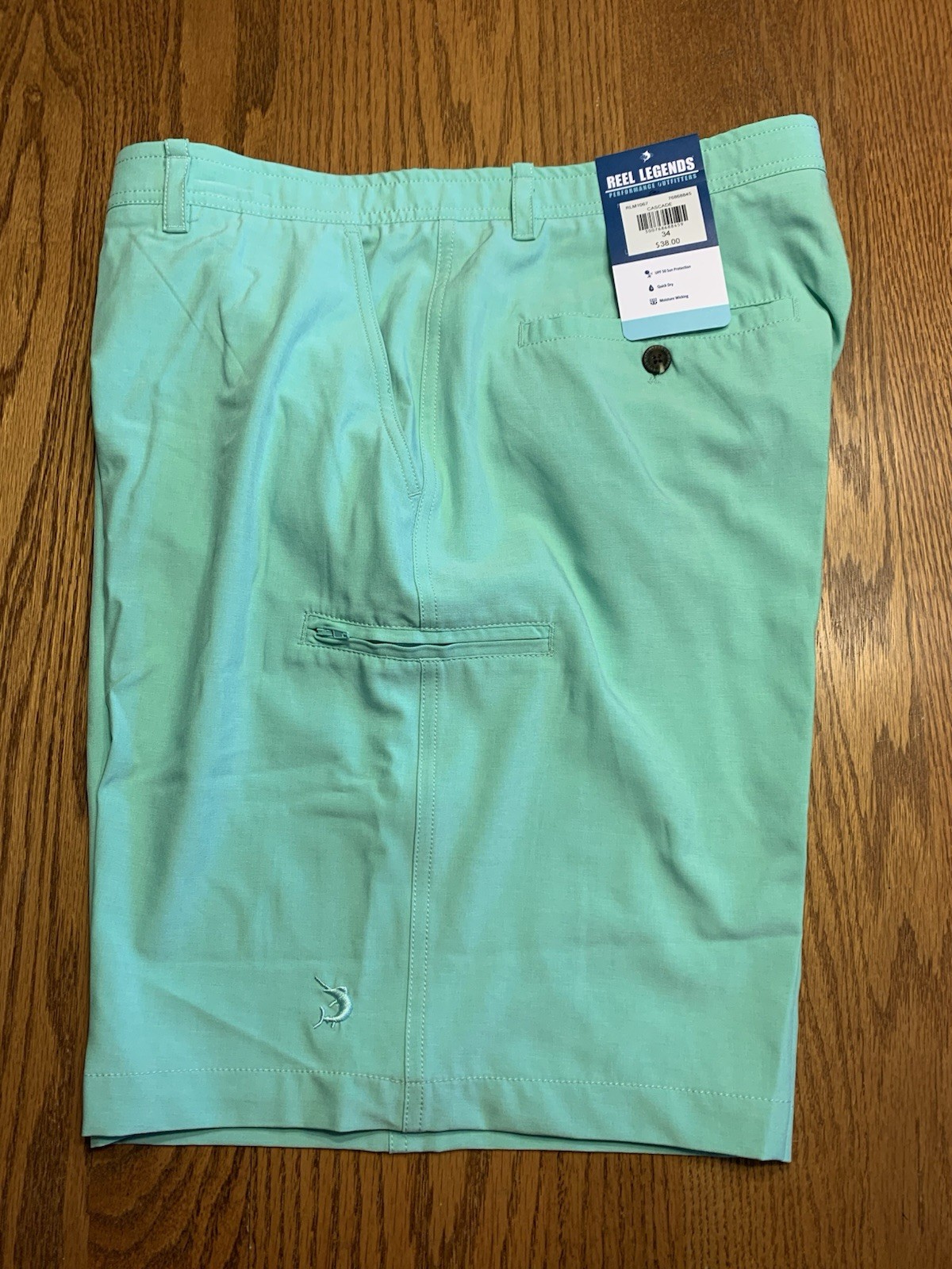 REEL LEGENDS Performance Outfitters Mens Green SHORTS Sizes 34-44 RLM1067 NWT
