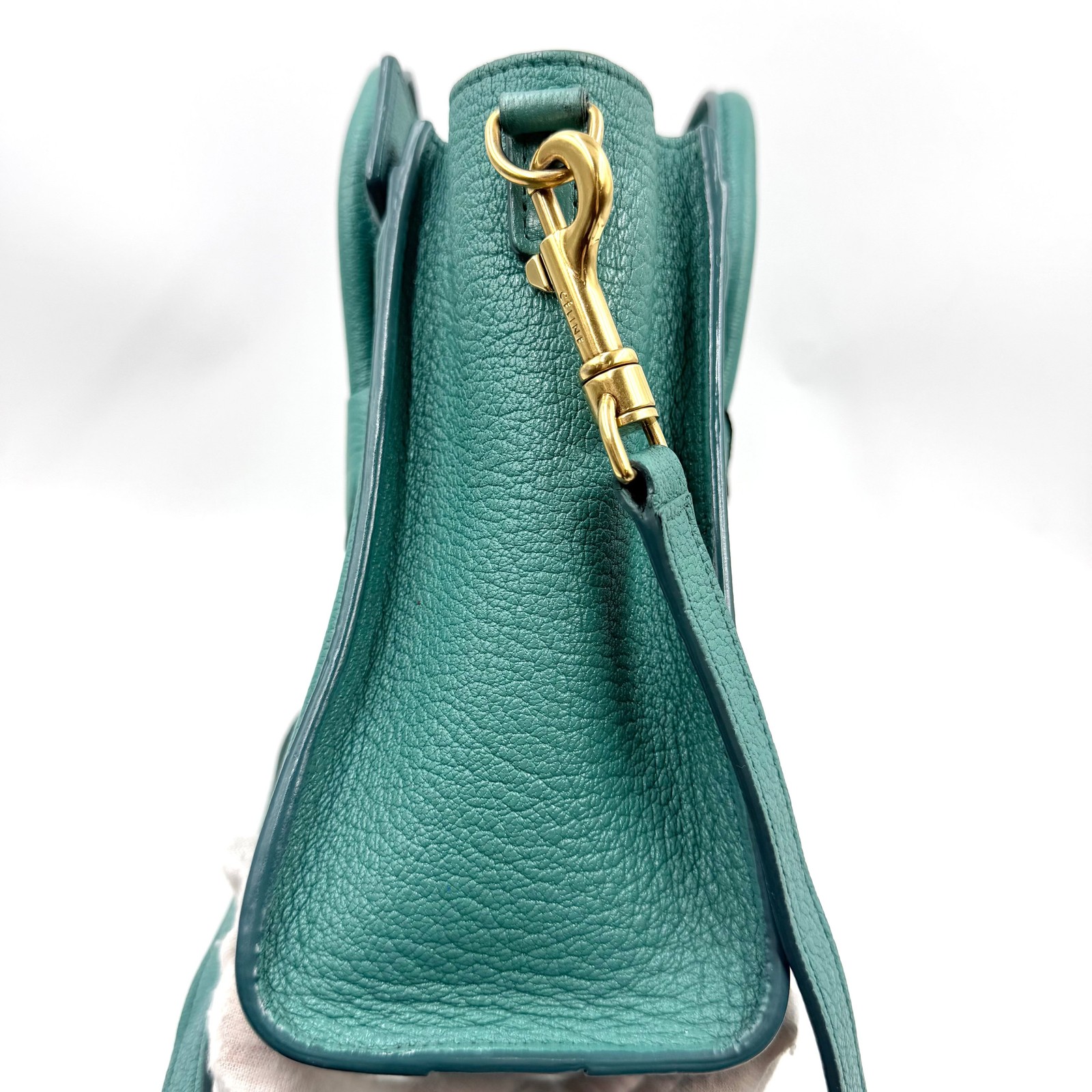 1821 Pre-owned Celine Nano Luggage pebbled leather handbag 26.03.03