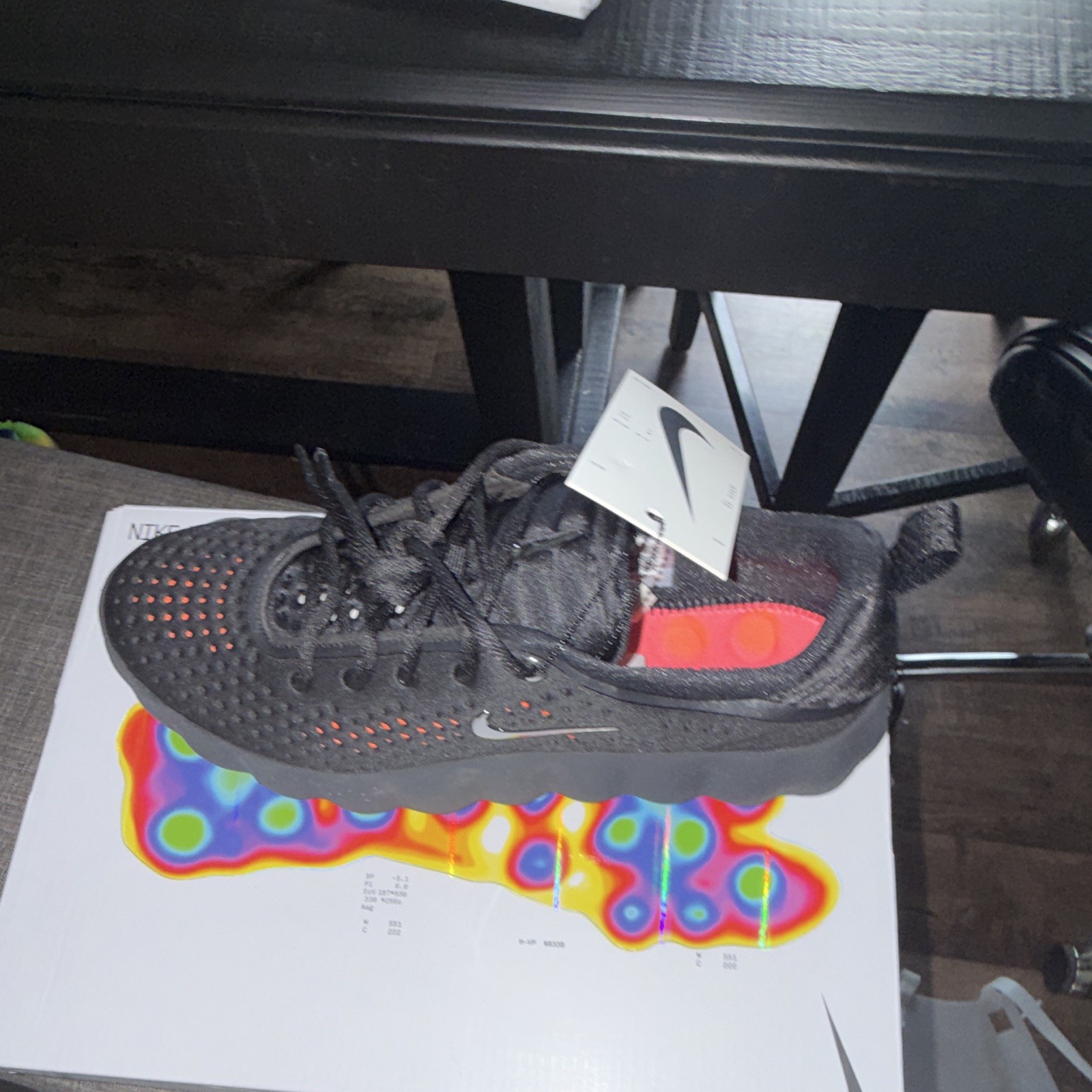 Nike Mind 002 ‘Black Hyper Crimson’ Black/Gray/Orange Men’s Low Top HQ4308-001