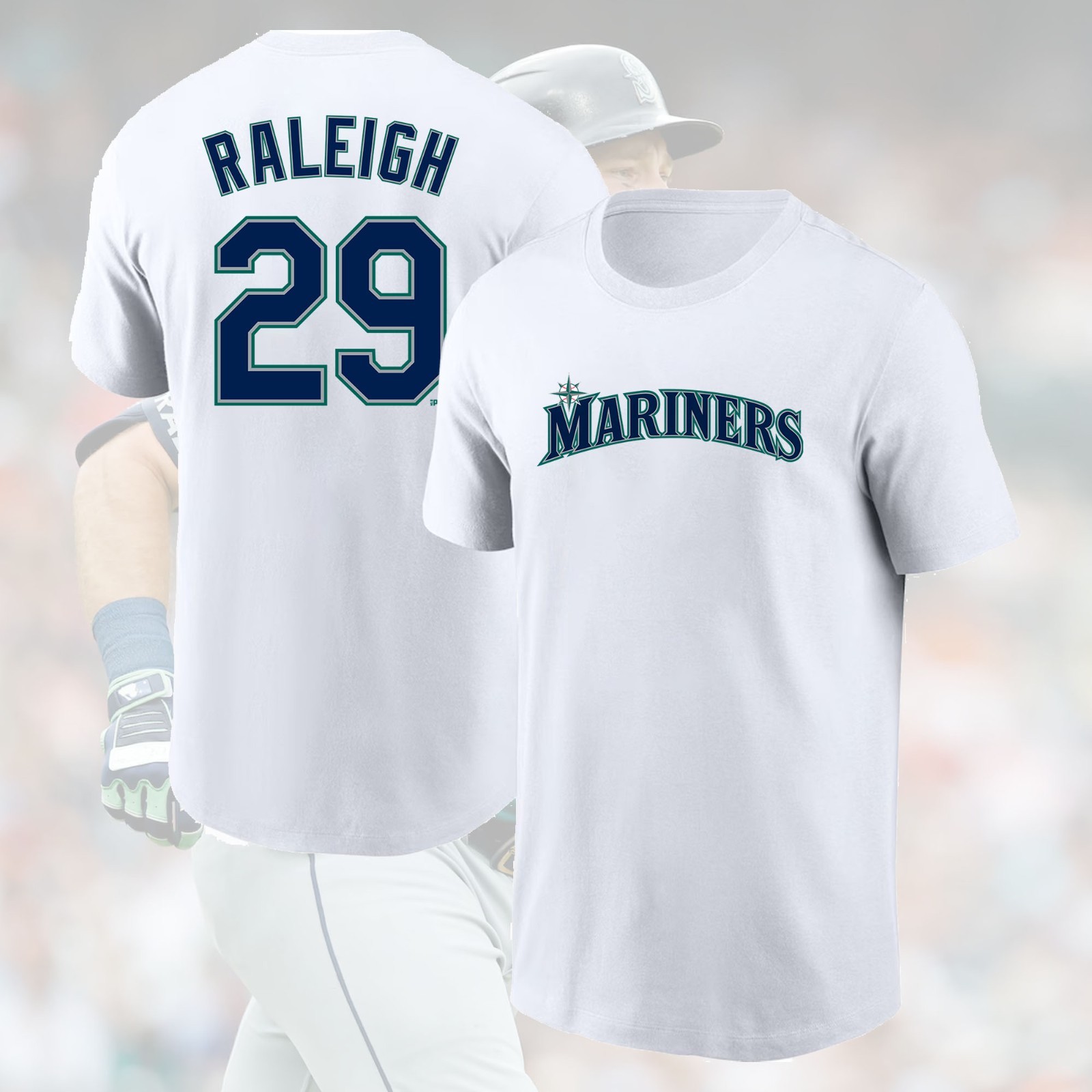 HOT SALE! Cal Raleigh #29 Seattle Mariners 2026 Name & Number Gift For Fans