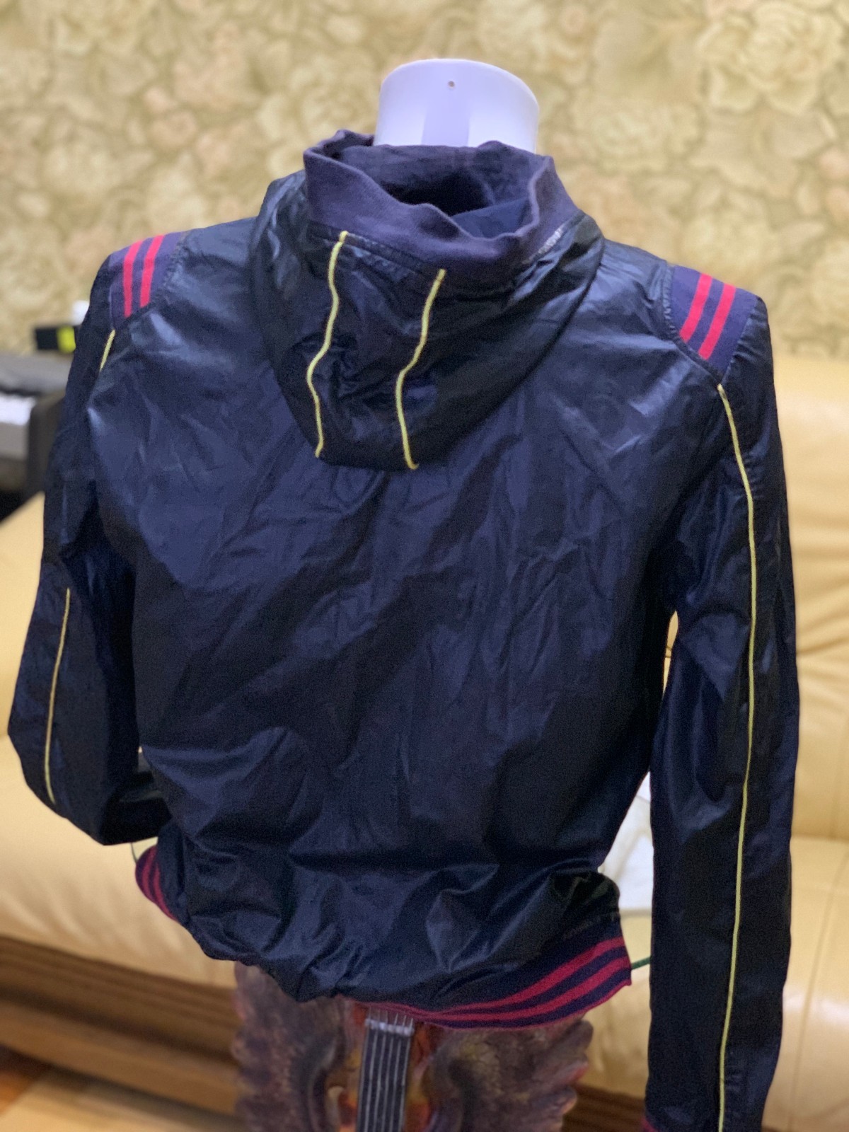 ITTIERRE Italy Men’s Hooded Jacket Windbreaker Navy Blue Size 52