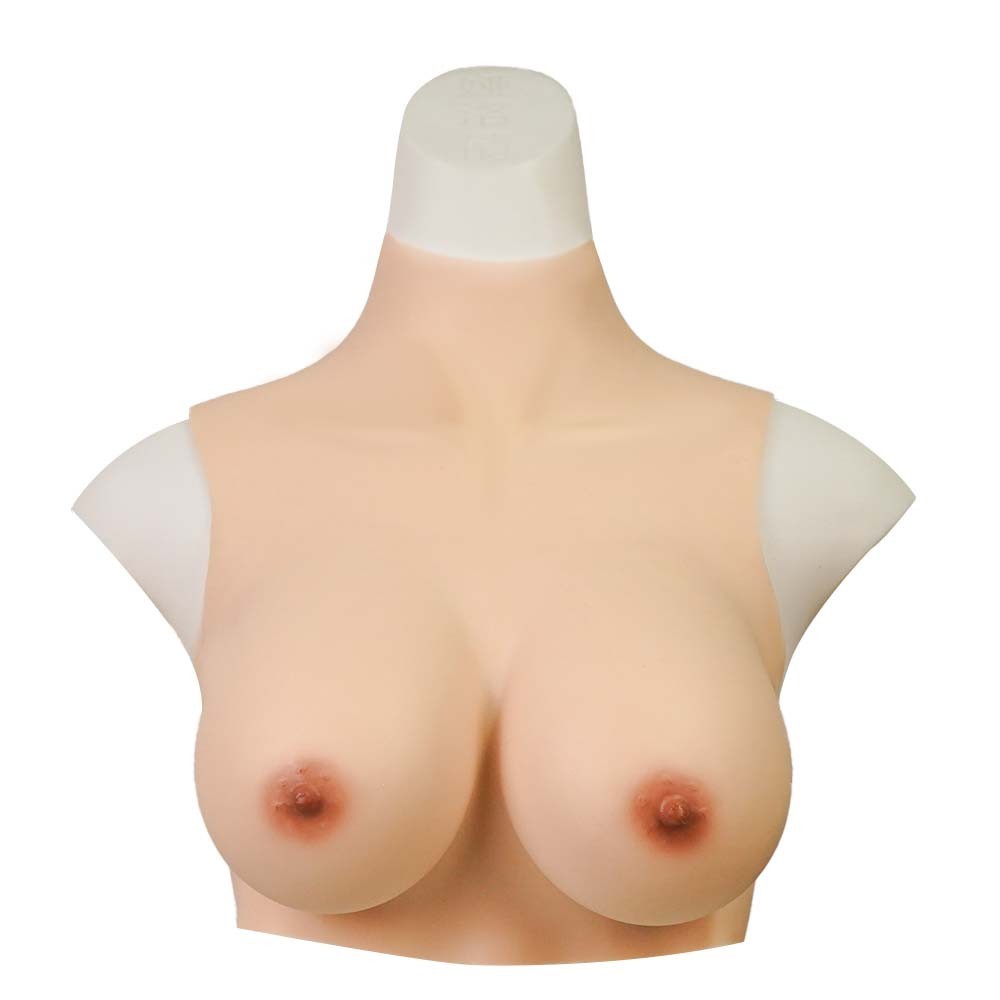 B-H Cup Silicone Breastplate Breast Forms Realistic Fake Boobs For Crossdresser