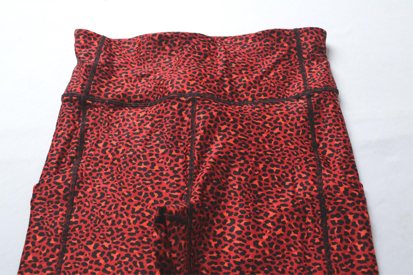 Fabletics Women’s Leopard Print High Waisted Leggings JL3 Electric Cherry Medium