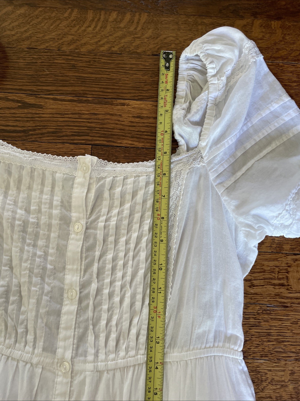Sundance Mirabelle Maxi Tiered Ruffle Dress Sz M White Milkmaid Cottage Coastal