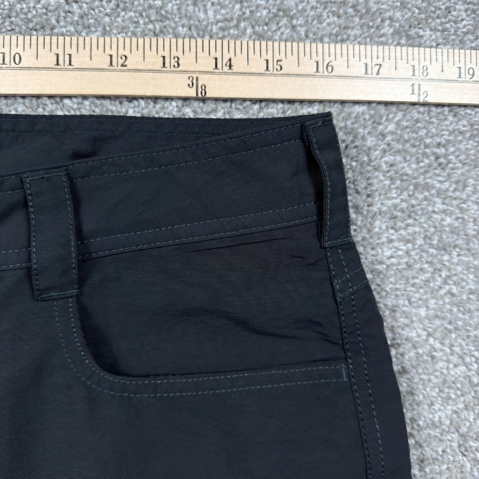 The North Face Hiking Pants Men’s 32×28 Black Stretch Zip Leg Outdoor Trail