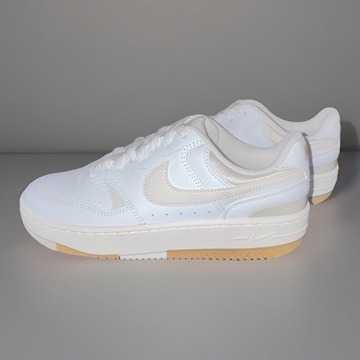 Nike Gamma Force White Phantom Women’s Leather Low-Top Sneakers DX9176-103