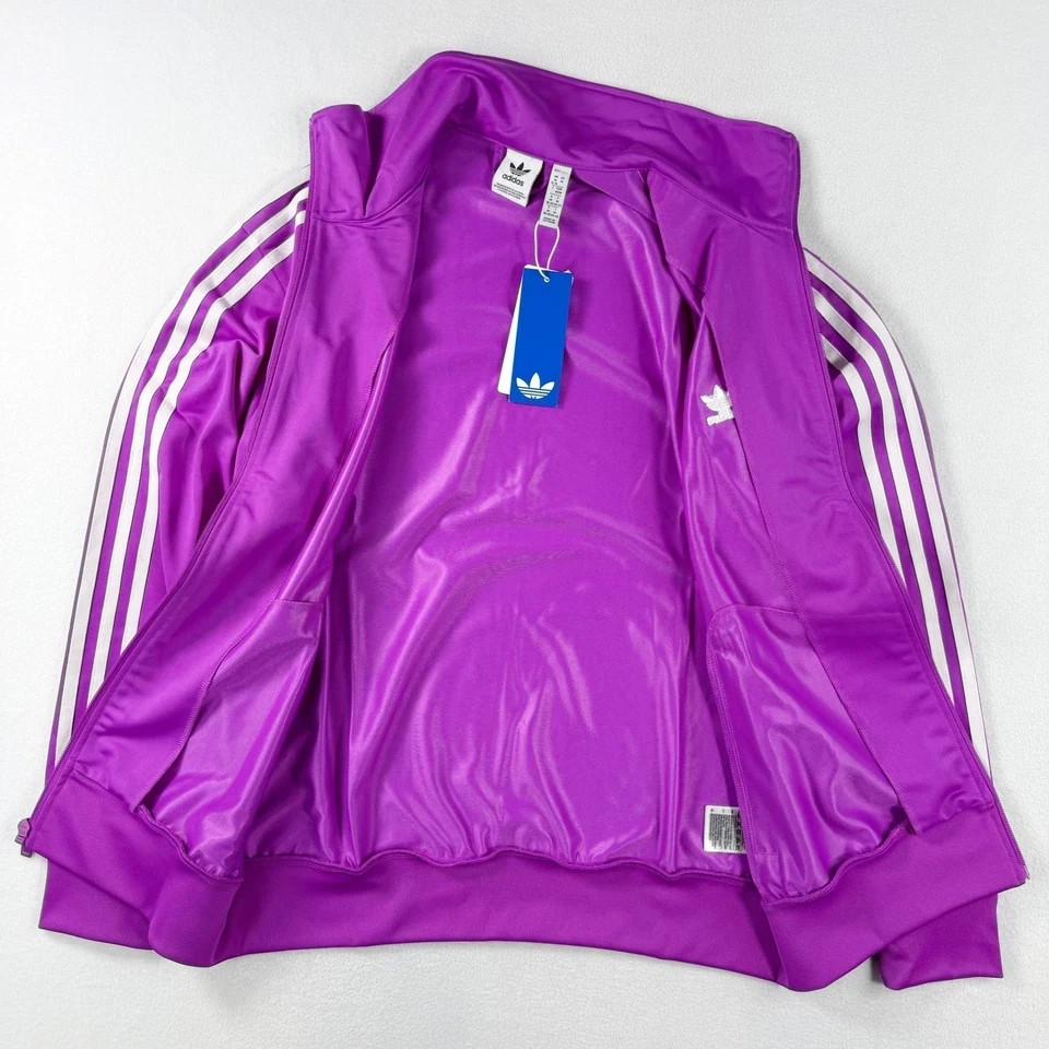 Adidas Originals Firebird Track Jacket Womens Purple Burst IY4736 Full Zip NWT