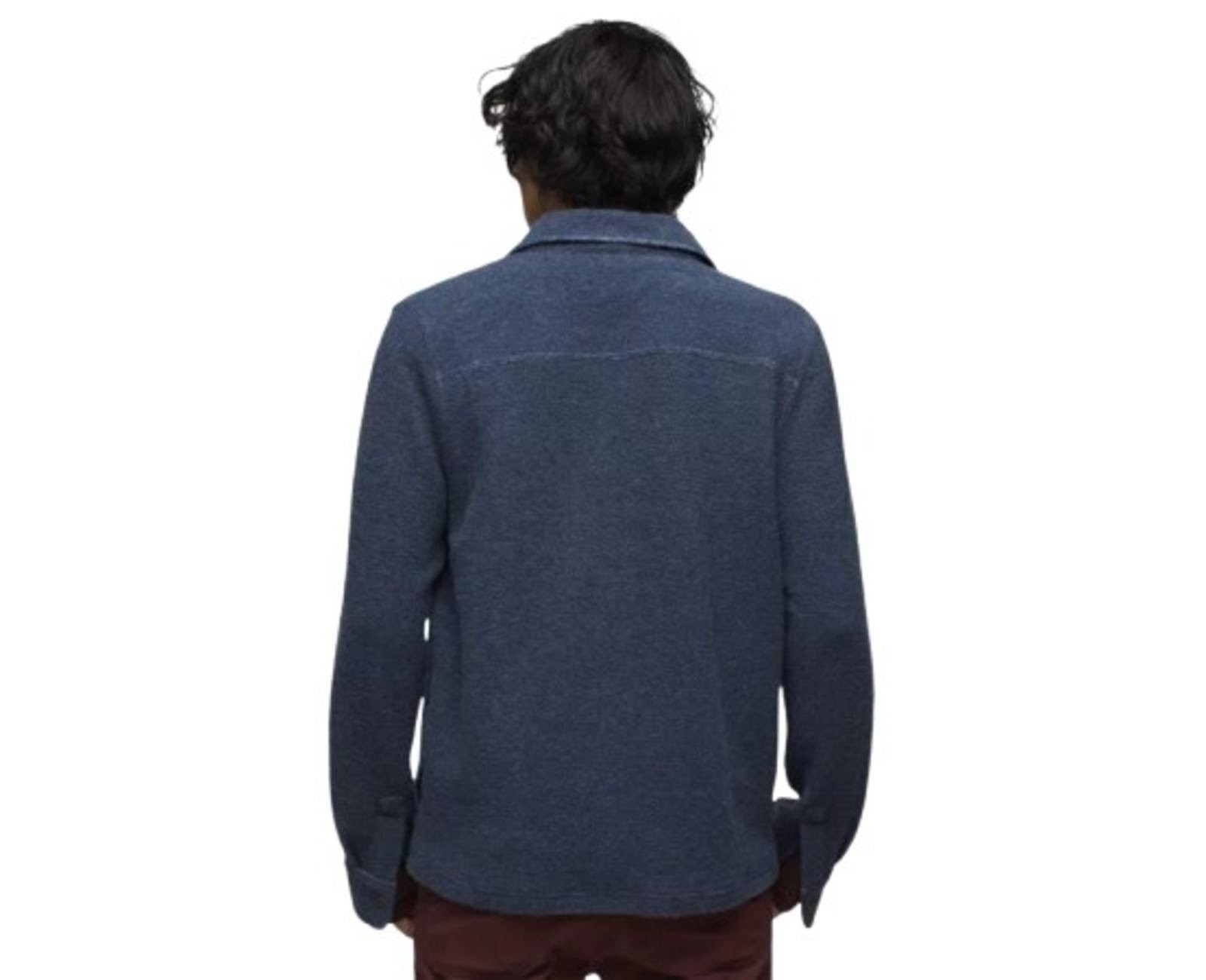 prAna IncrediWool Overshirt Men’s XL Stormy Night Heather Slim Fit NWT