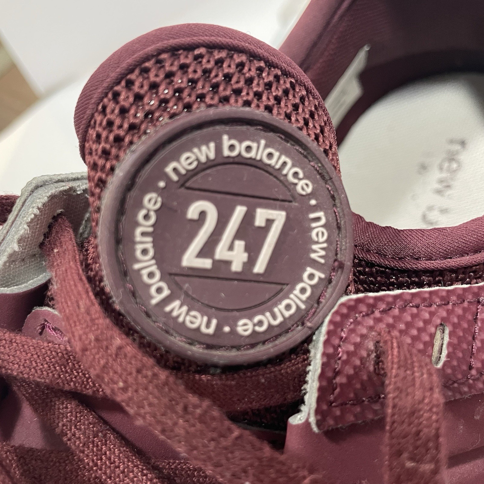 New Balance 247 REV Lite Maroon LaceUp Sneakers. Size 10.5. Pre-owned