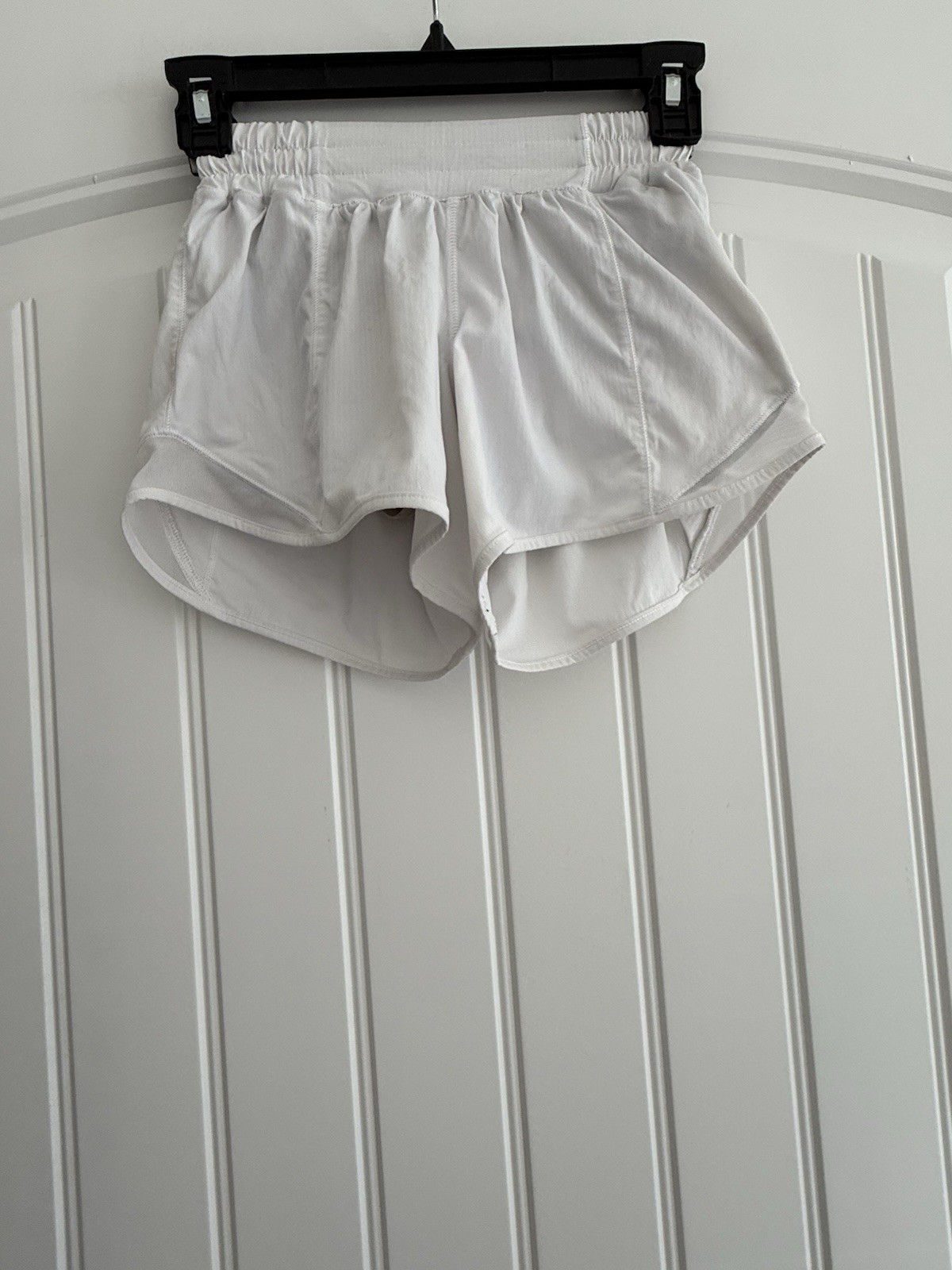 LULULEMON NYLON ELASTANE ELASTIC WAIST PULL ON SHORTS SIZE 0 TALL