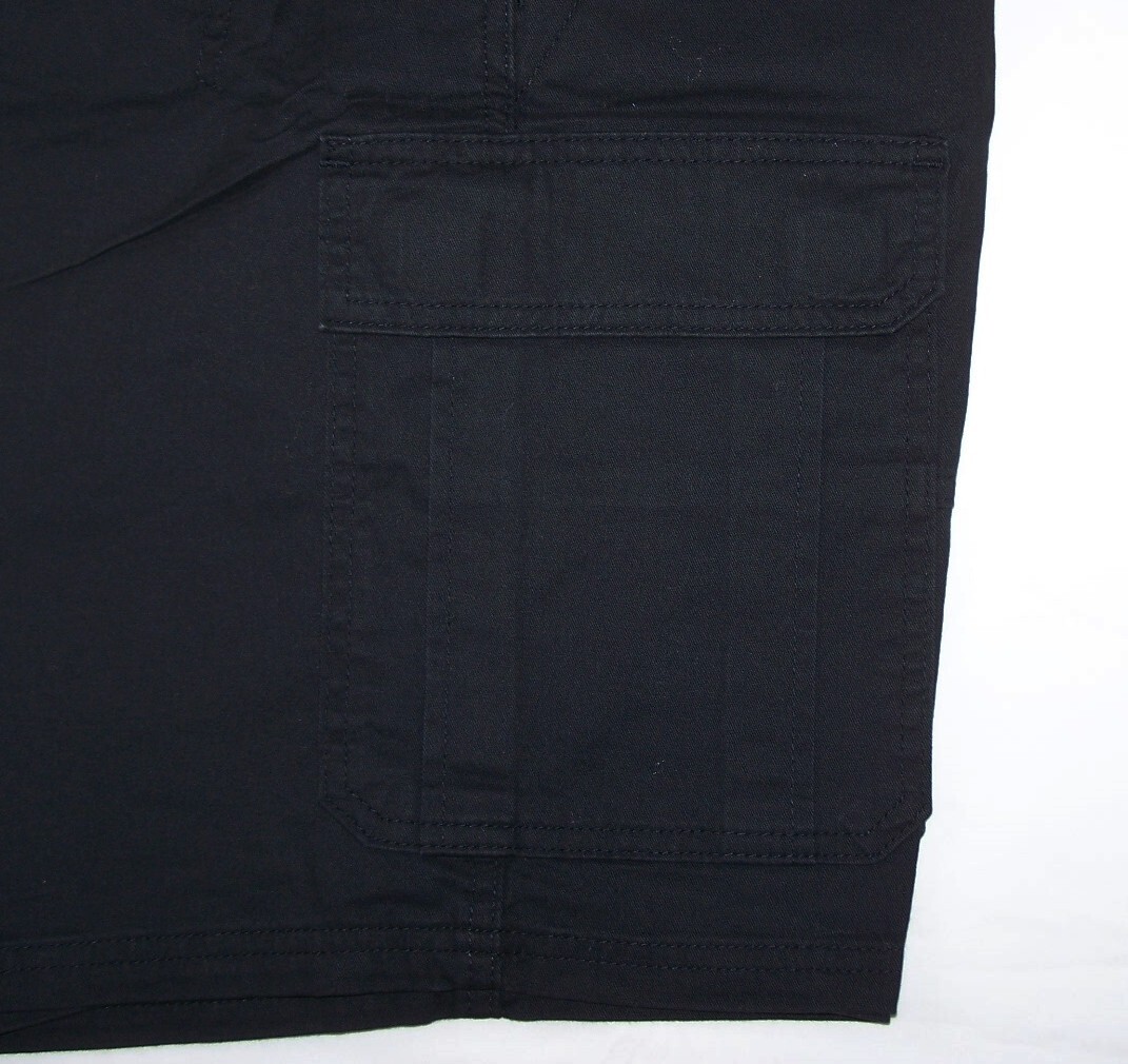 Men’s Wrangler Black Cargo Shorts w/ Stretch Relaxed Fit Tech Pocket ALL SIZES