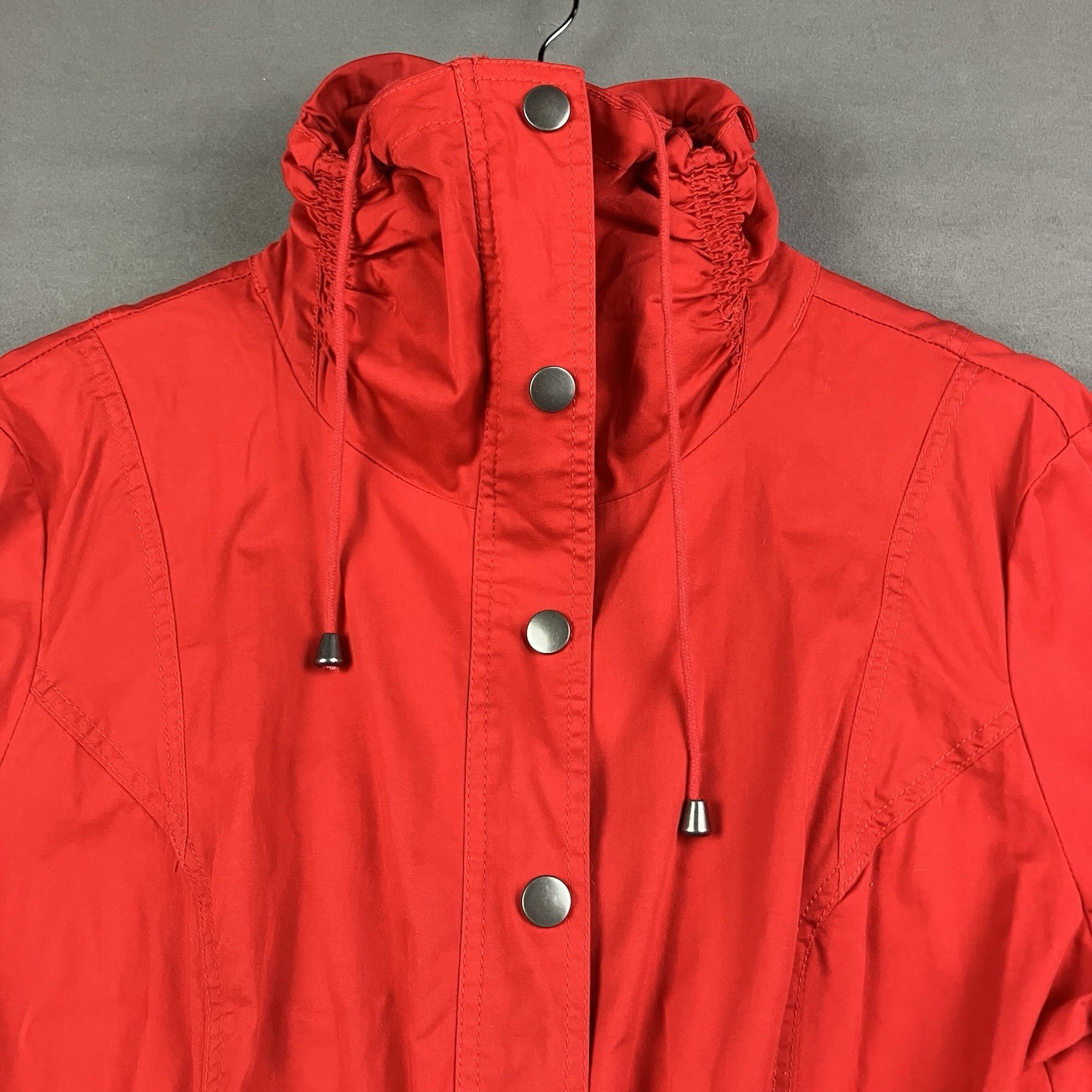 Style & Co. Women’s Size Large Red Jacket Full Zip Button Snap Outdoor Coat
