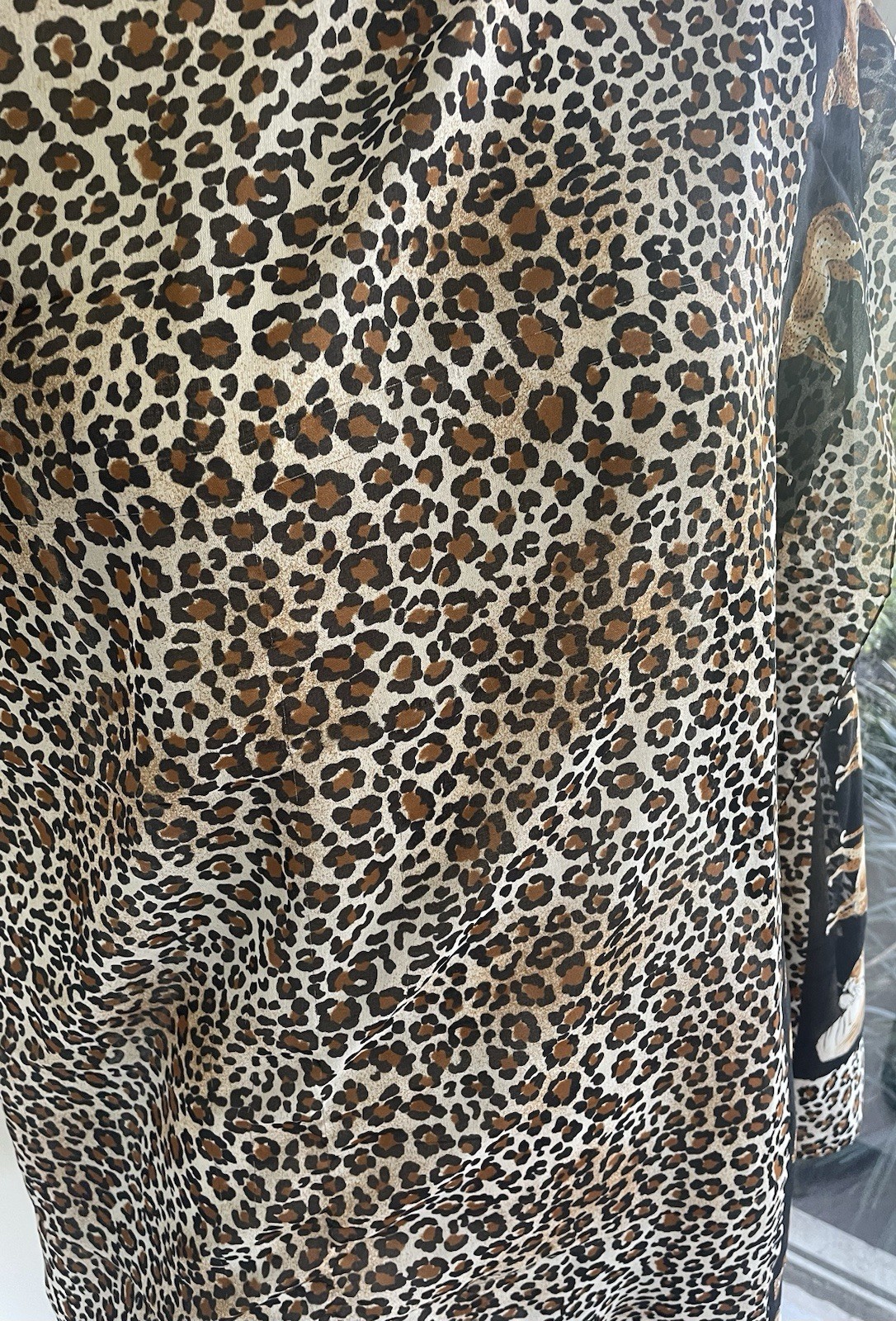 Cheetah/Leopard Print Scarf Sheer Scarf Large 62x 45 inches