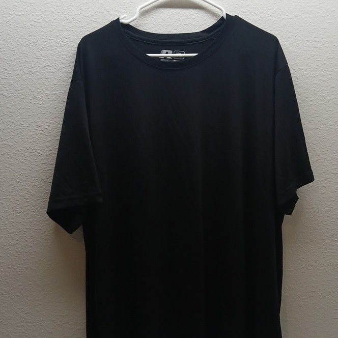 Russell Dri-Power 360 FreshForce Training Fit Crew Neck T-Shirt Black 3XL